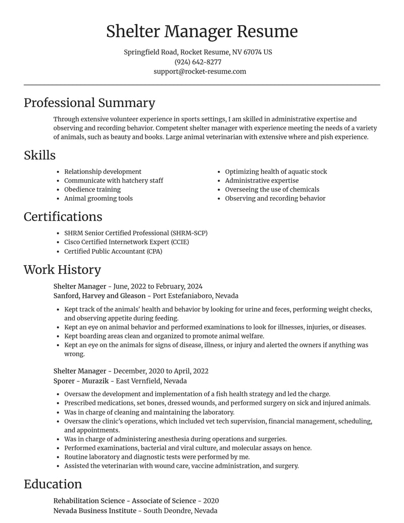 veterinary resume focal point template 1 foc