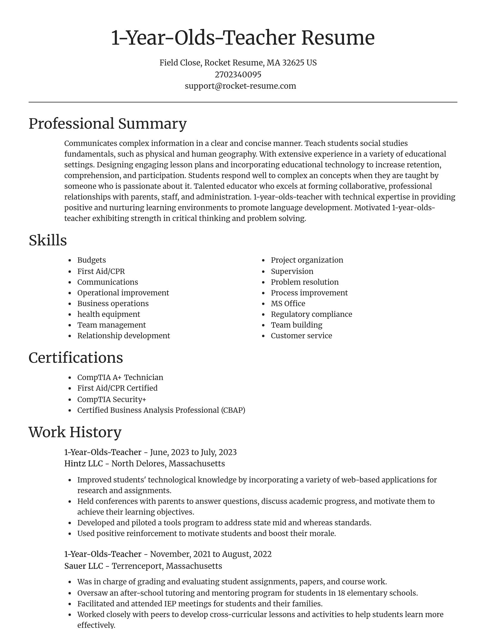 Focal Point resume template