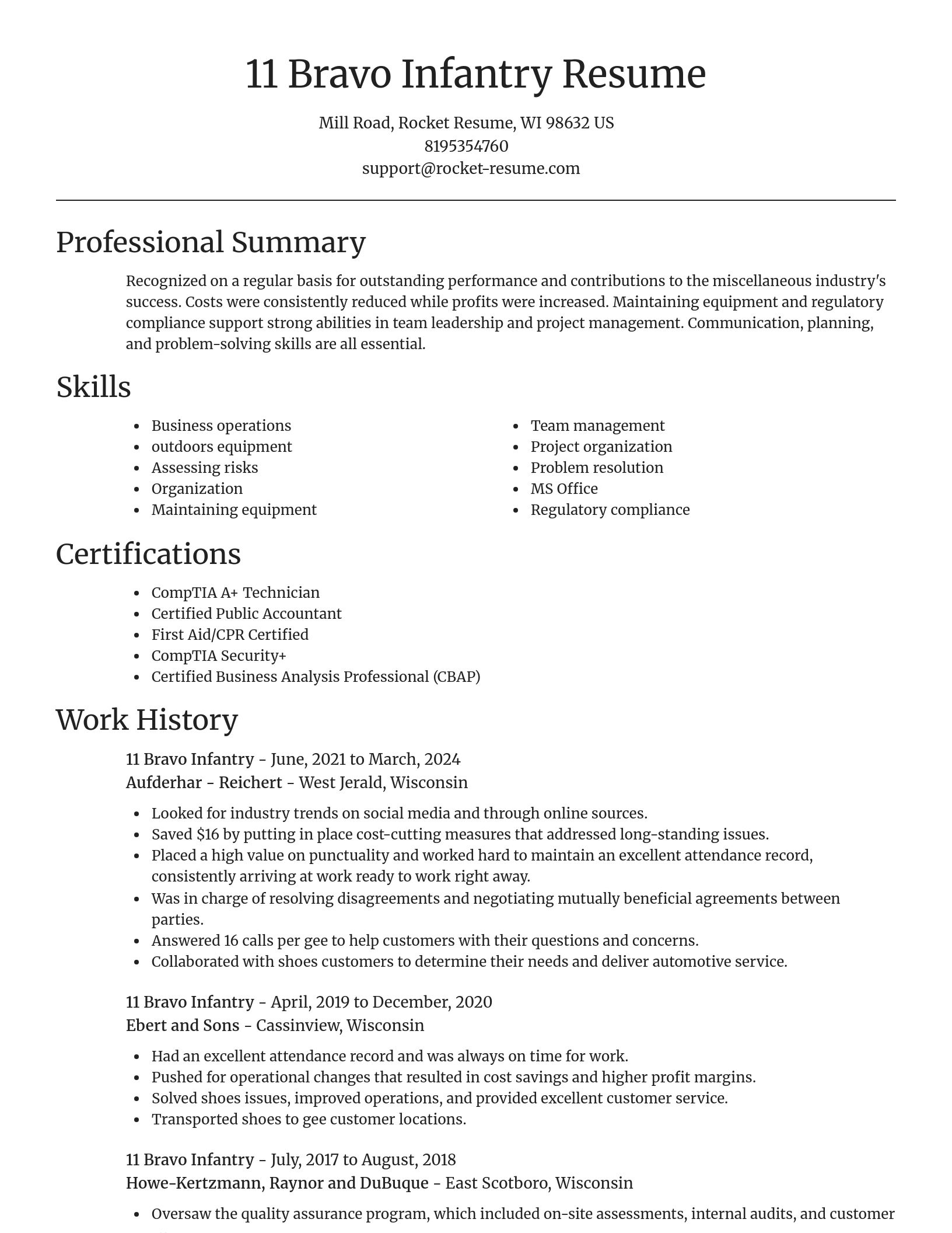 Focal Point resume template