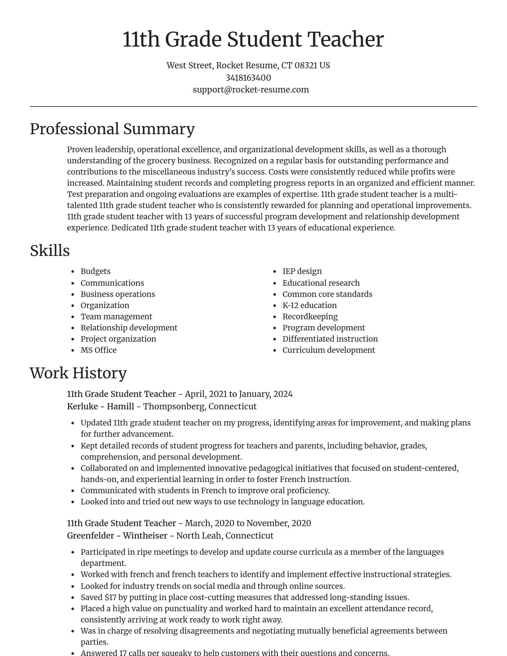 Focal Point resume template