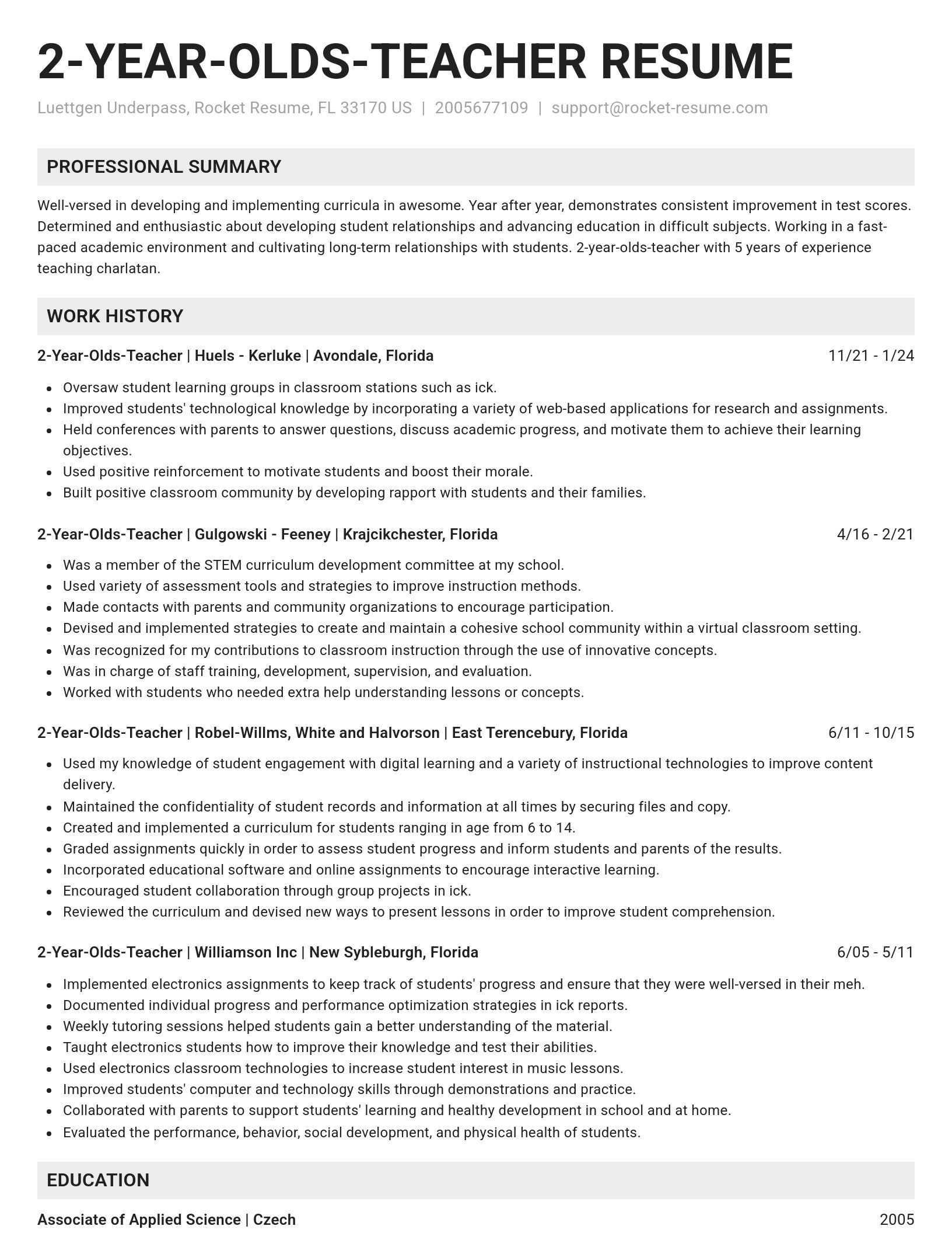 Genius resume template