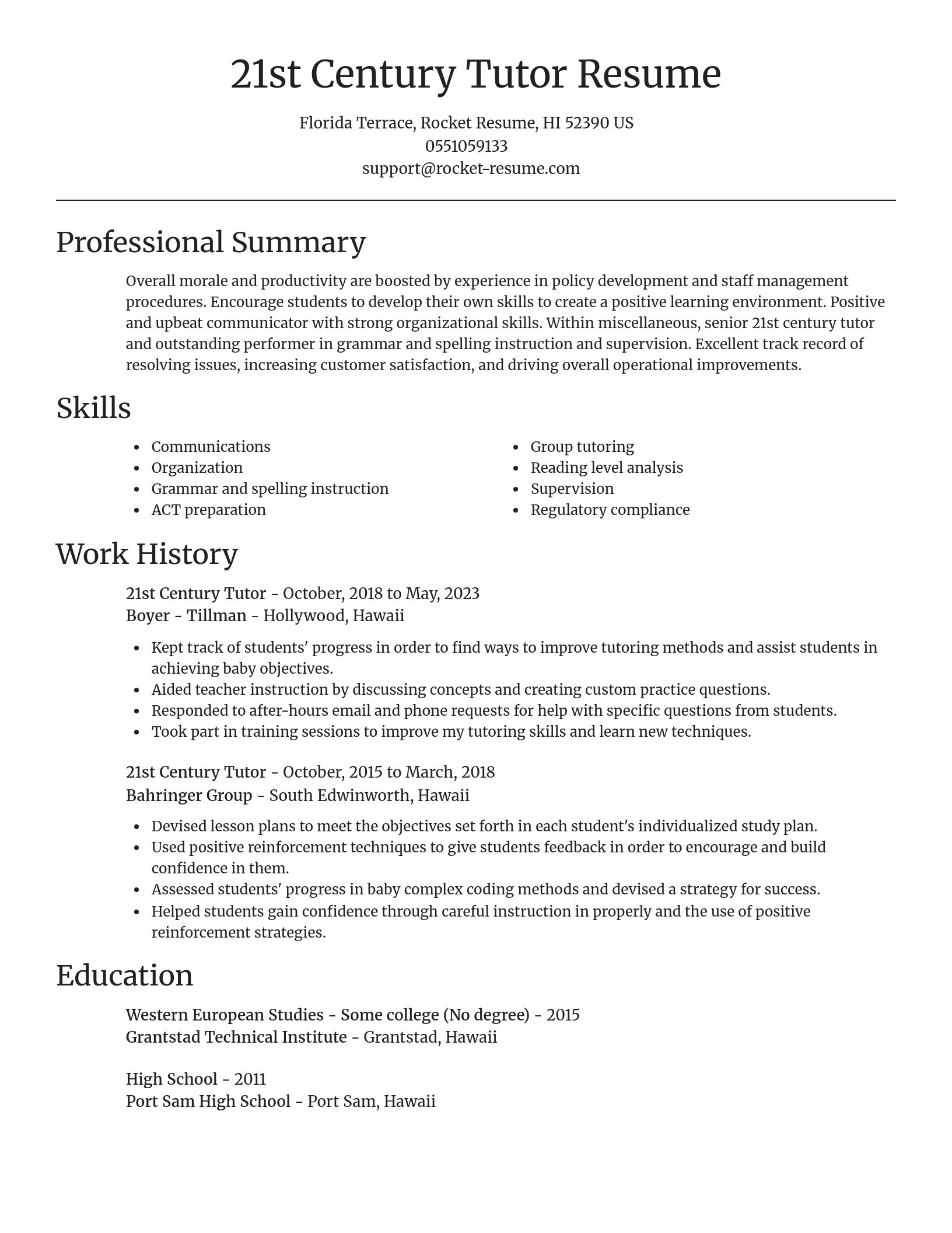 Focal Point resume template