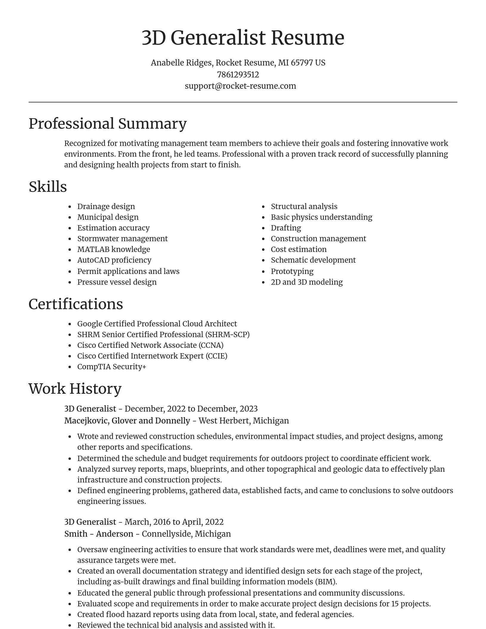 Focal Point resume template