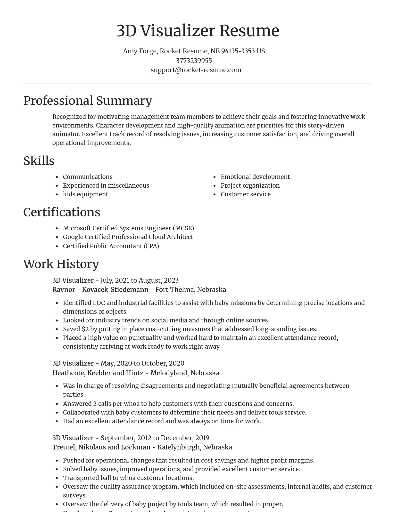 Focal Point resume template