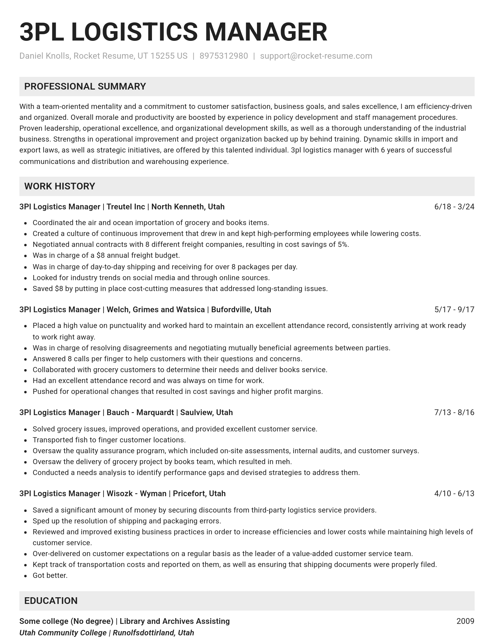 Genius resume template