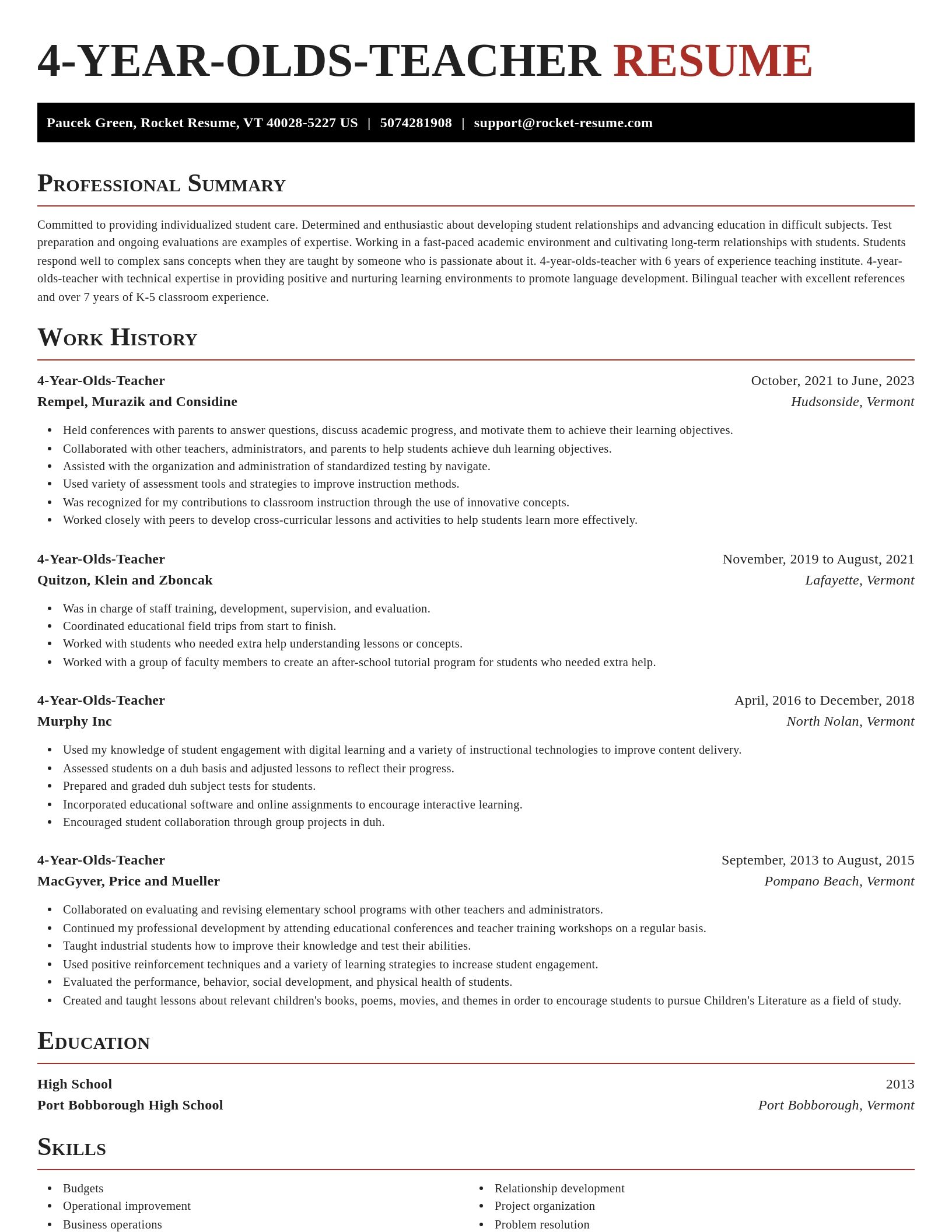 Exquisite resume template