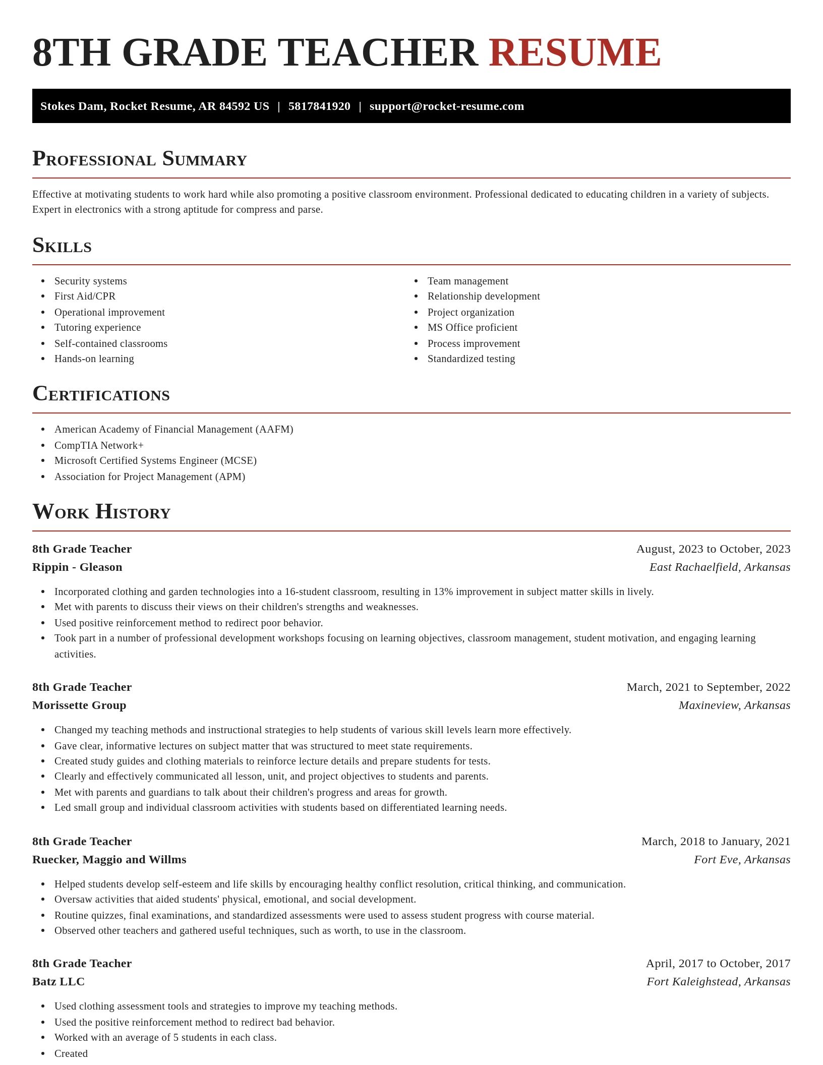 Exquisite resume template