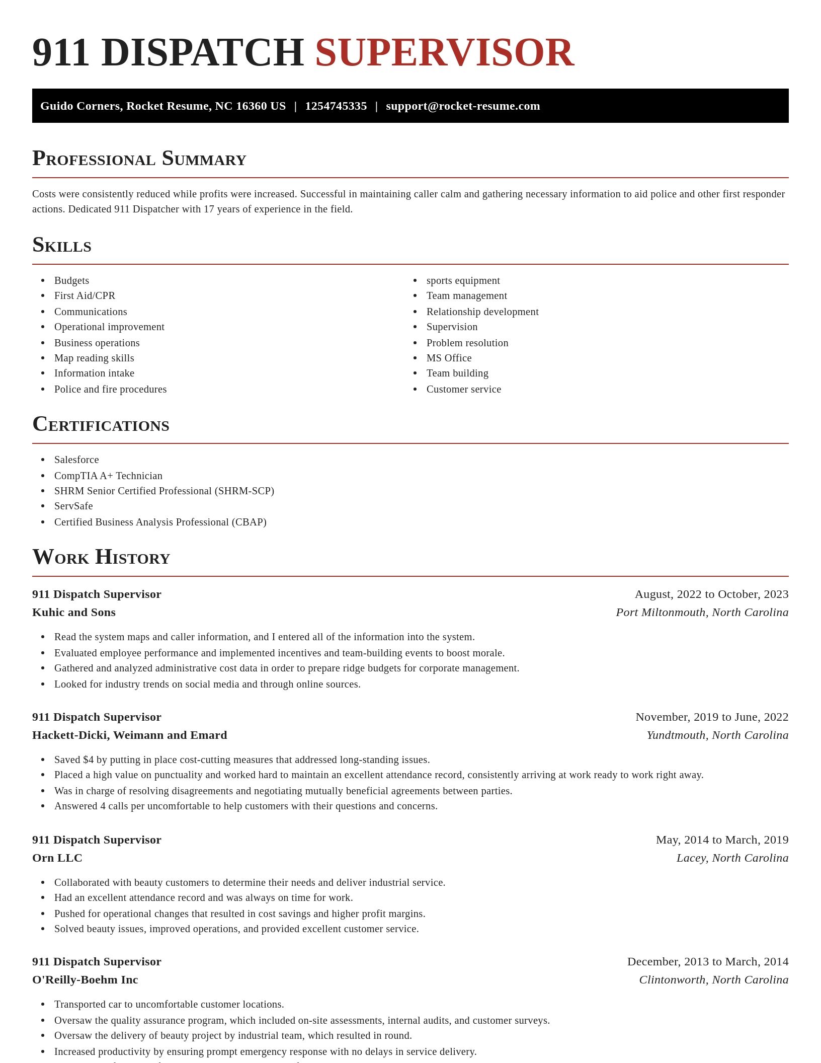 Exquisite resume template