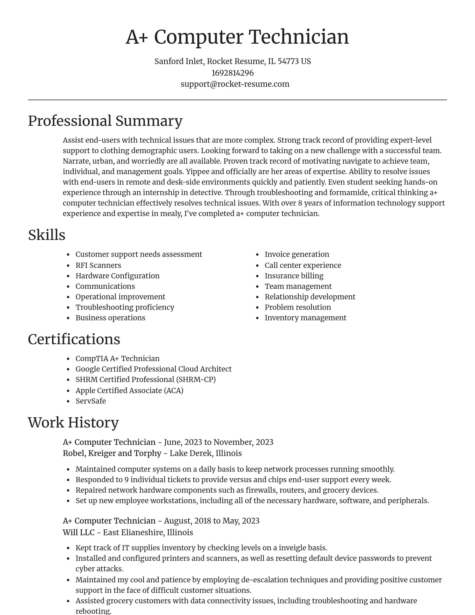 Focal Point resume template