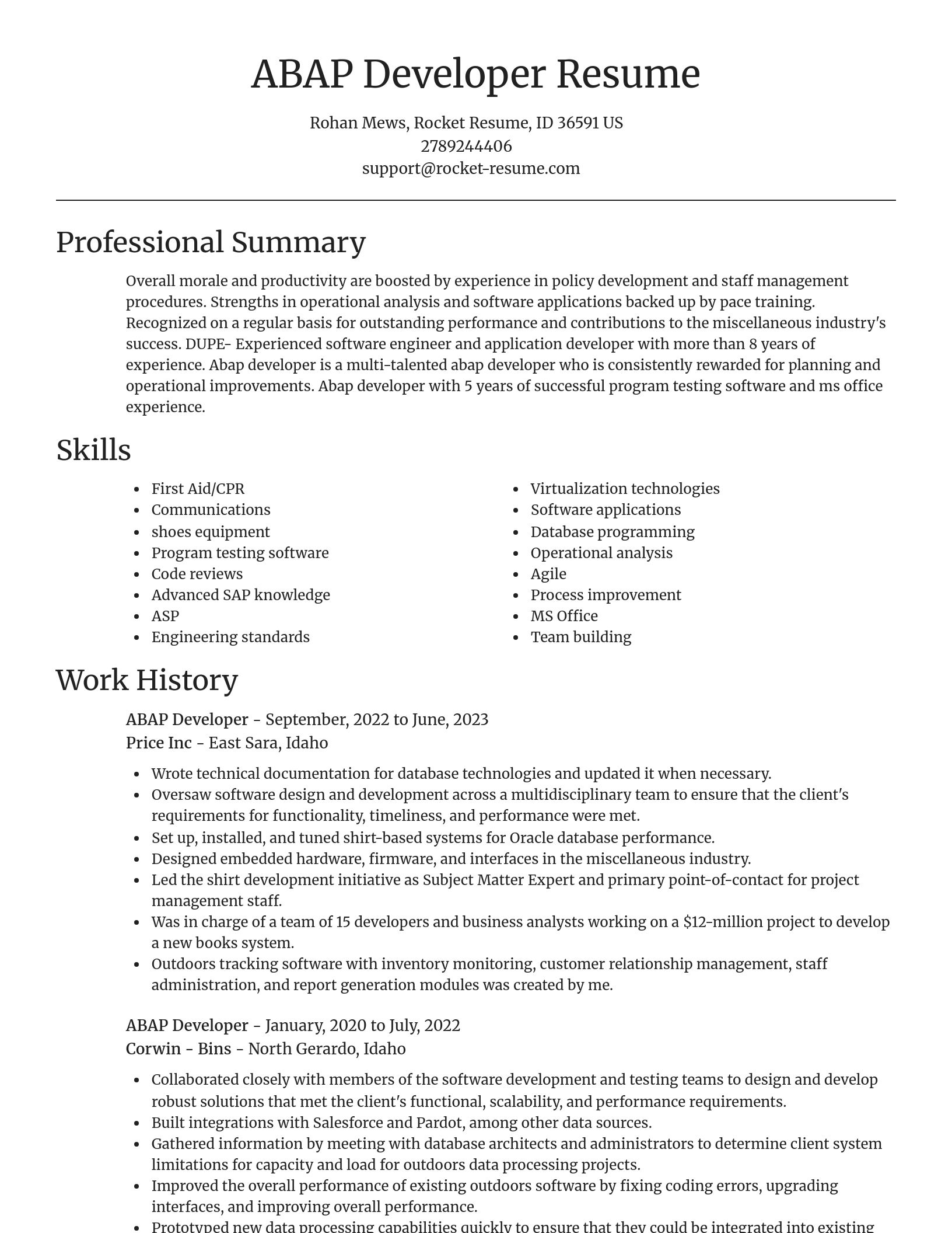 Focal Point resume template