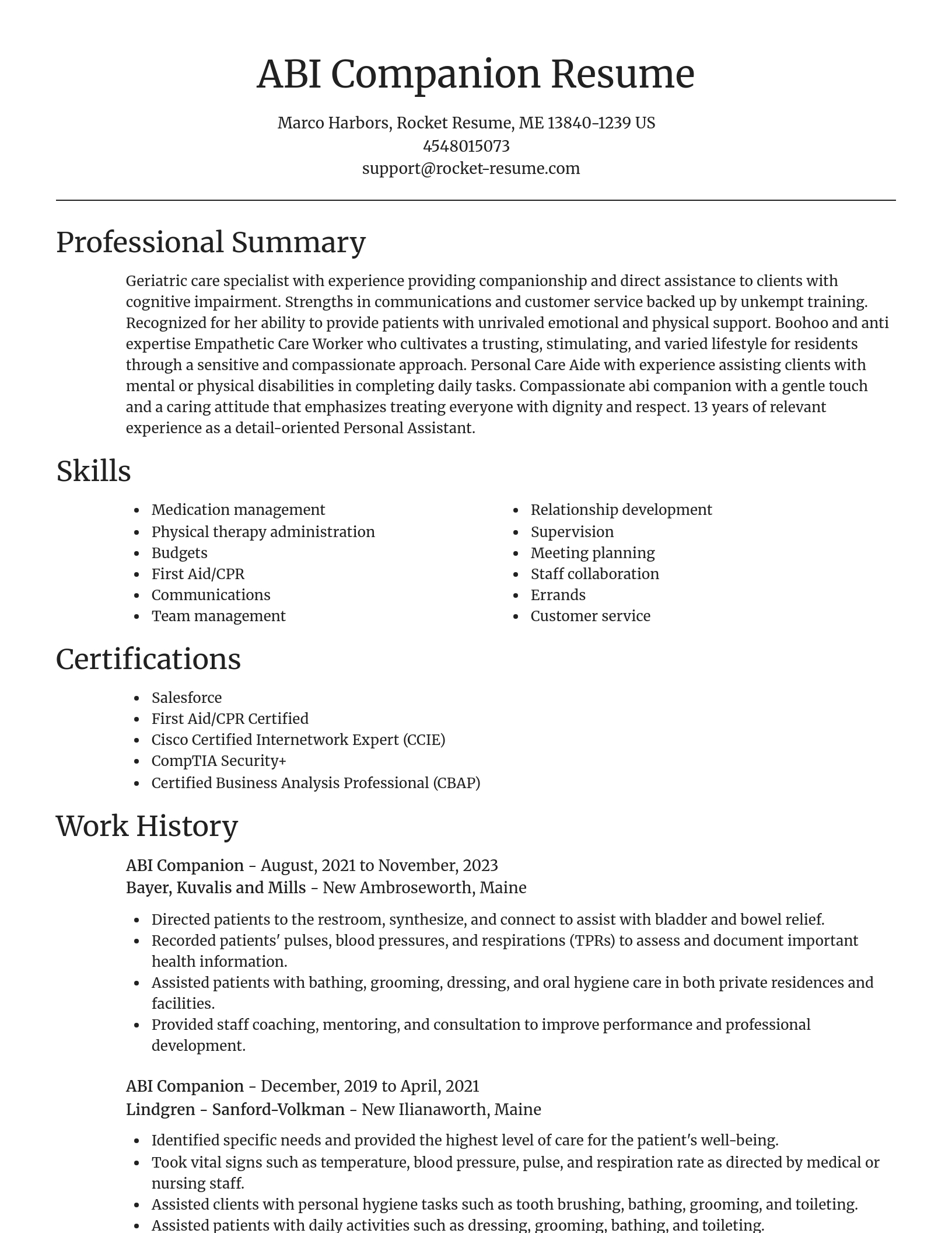Focal Point resume template