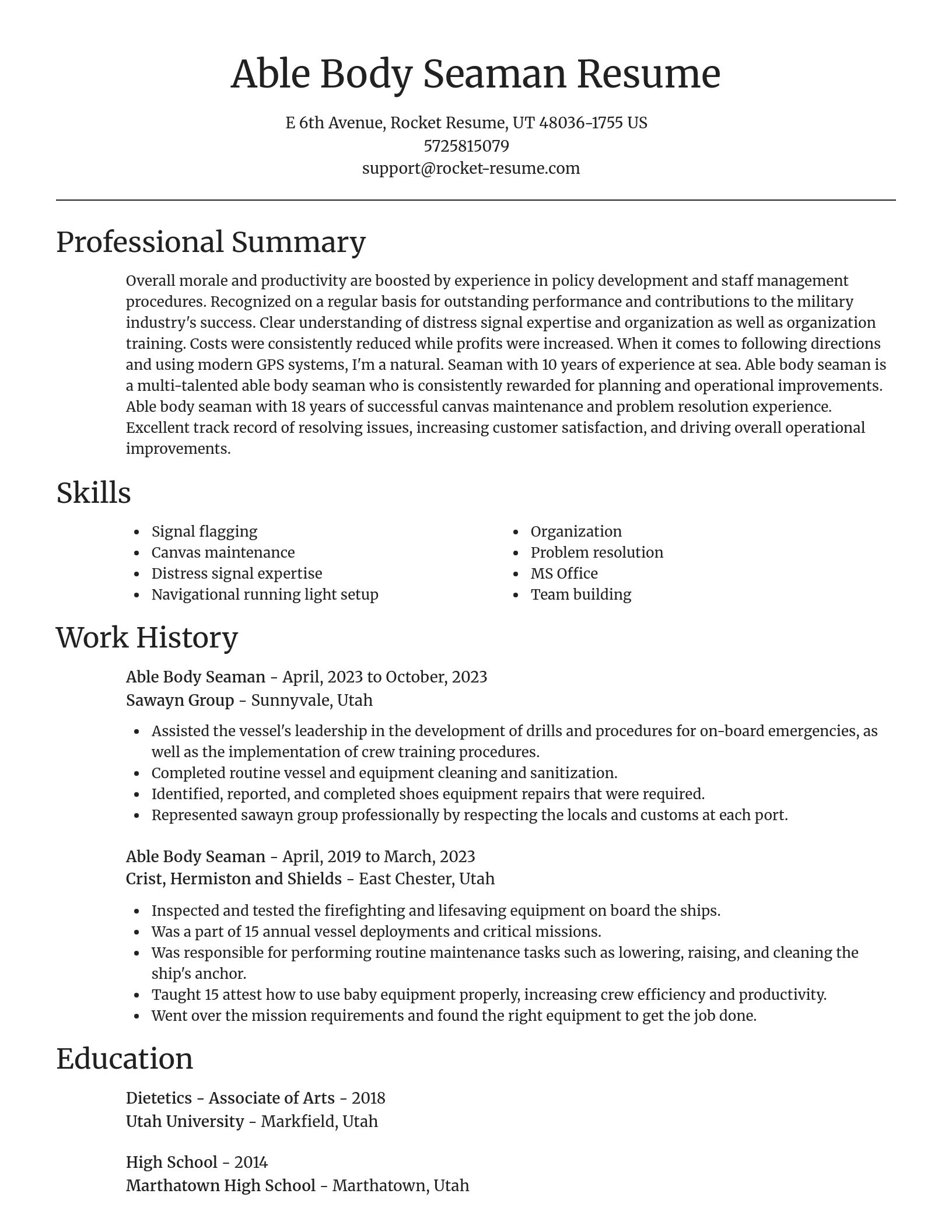Focal Point resume template