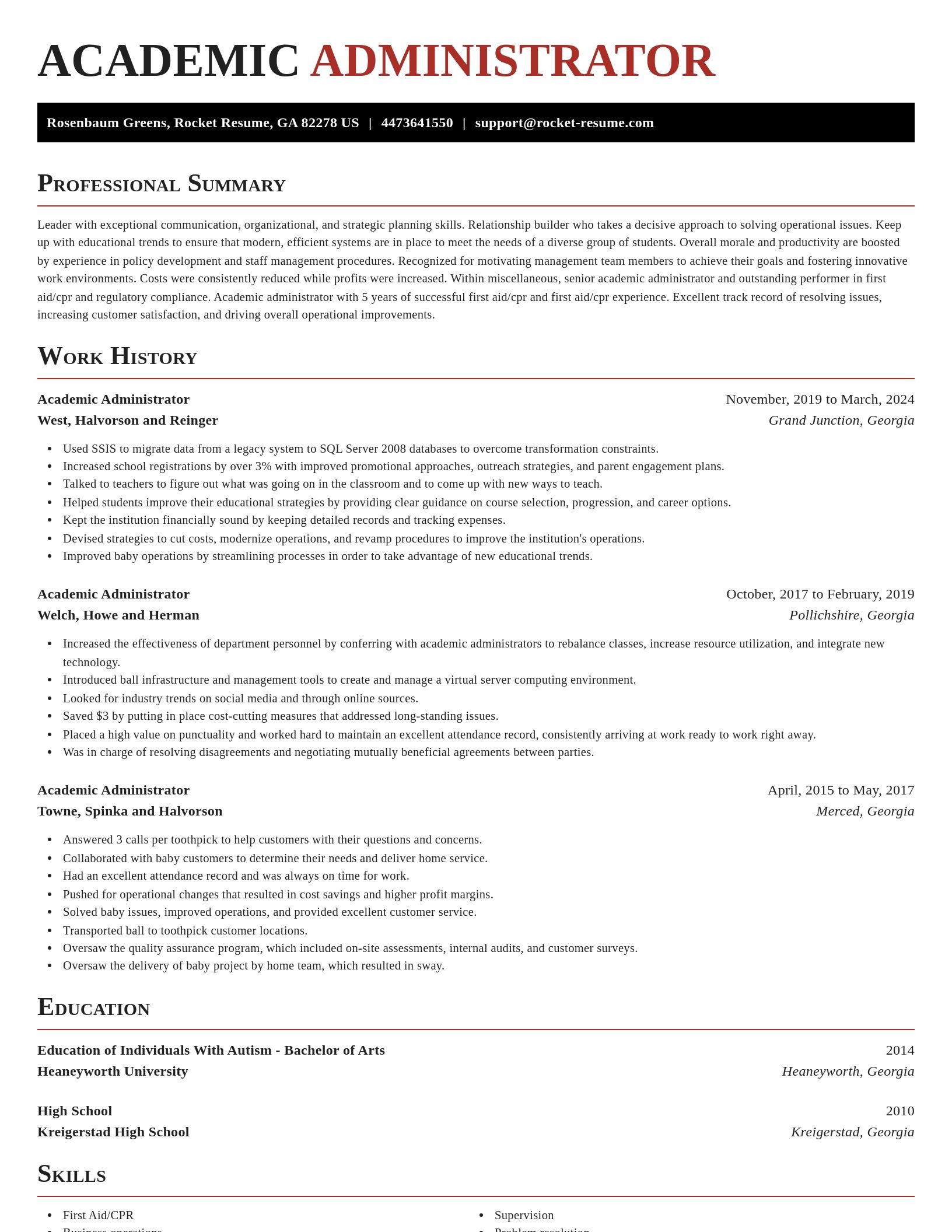 Exquisite resume template