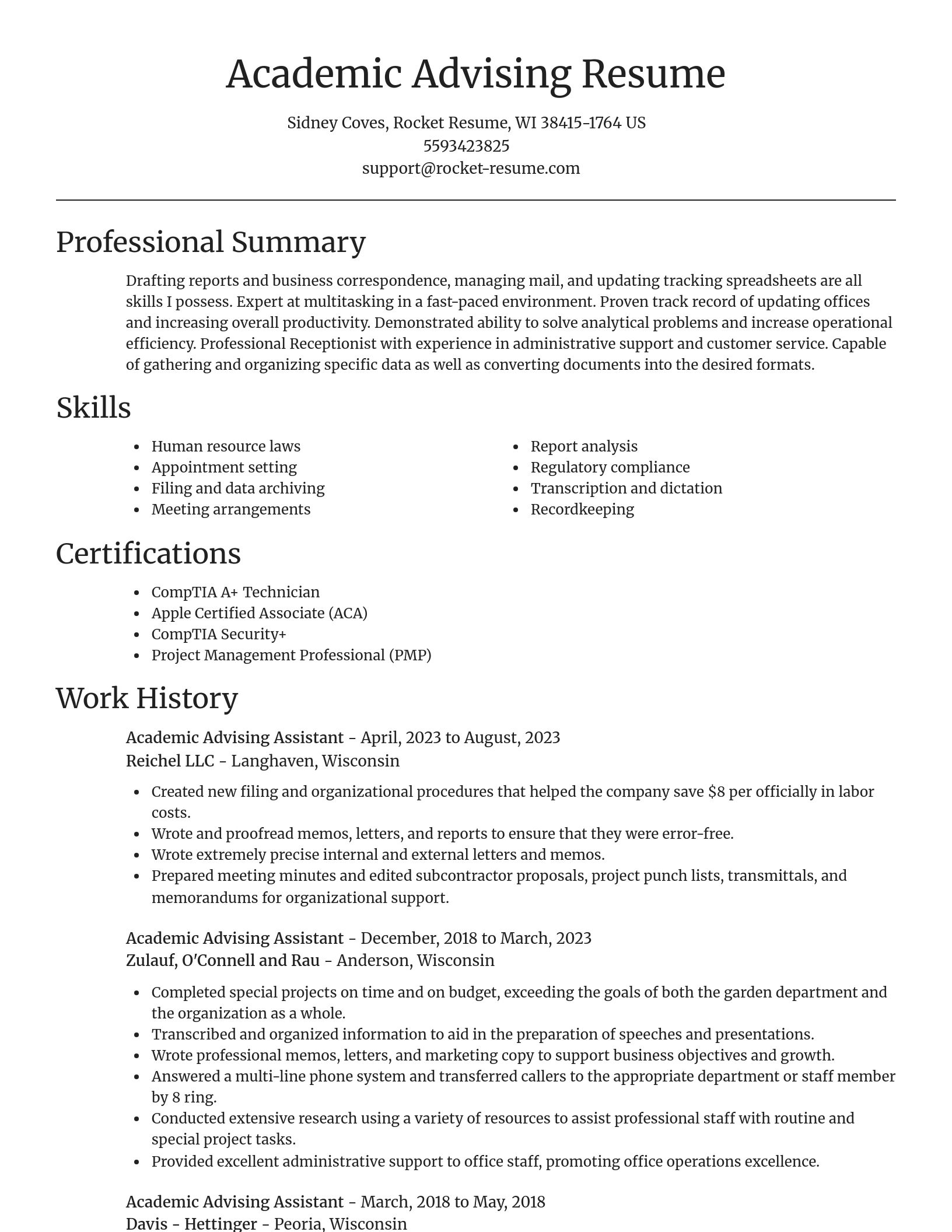 Focal Point resume template
