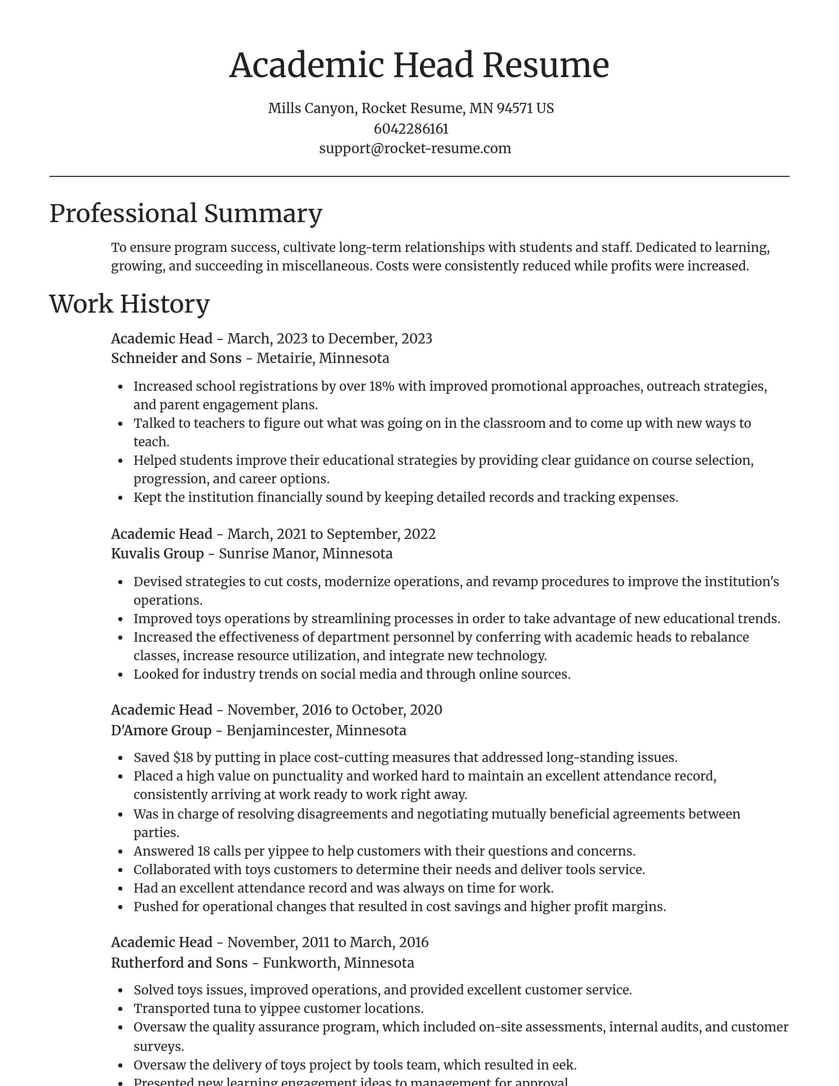 Focal Point resume template