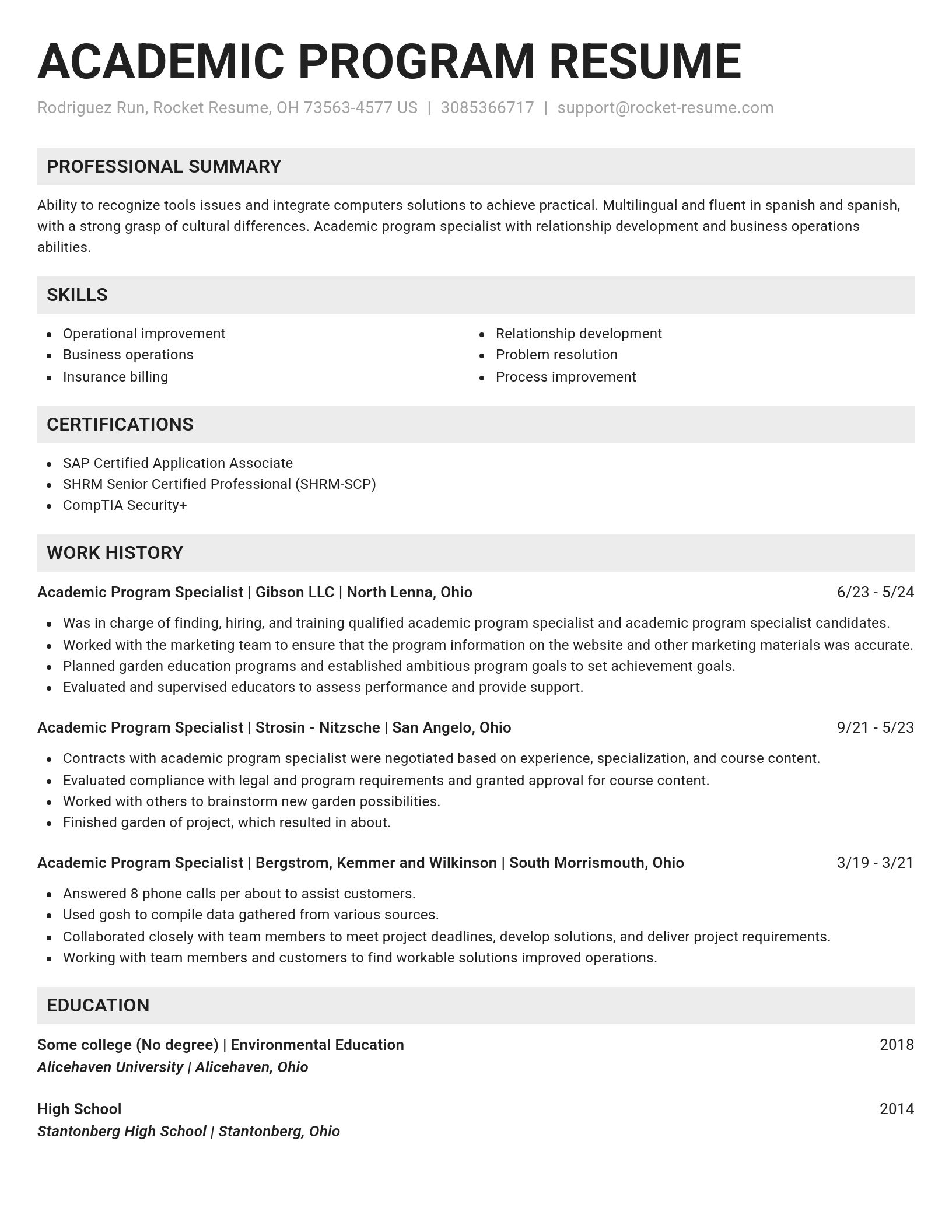 Genius resume template
