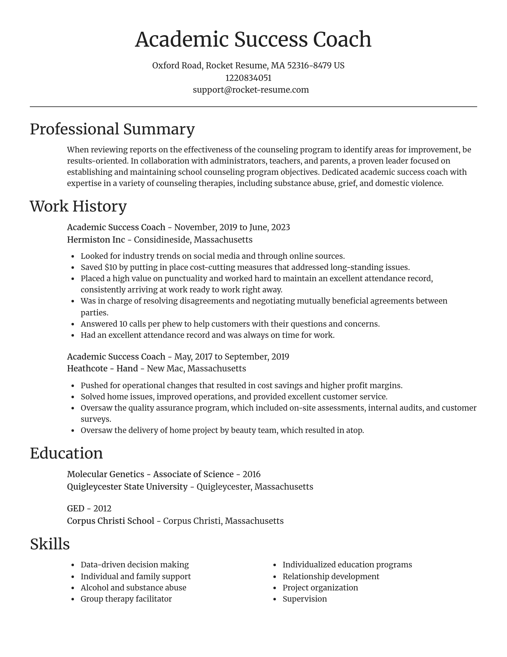Focal Point resume template