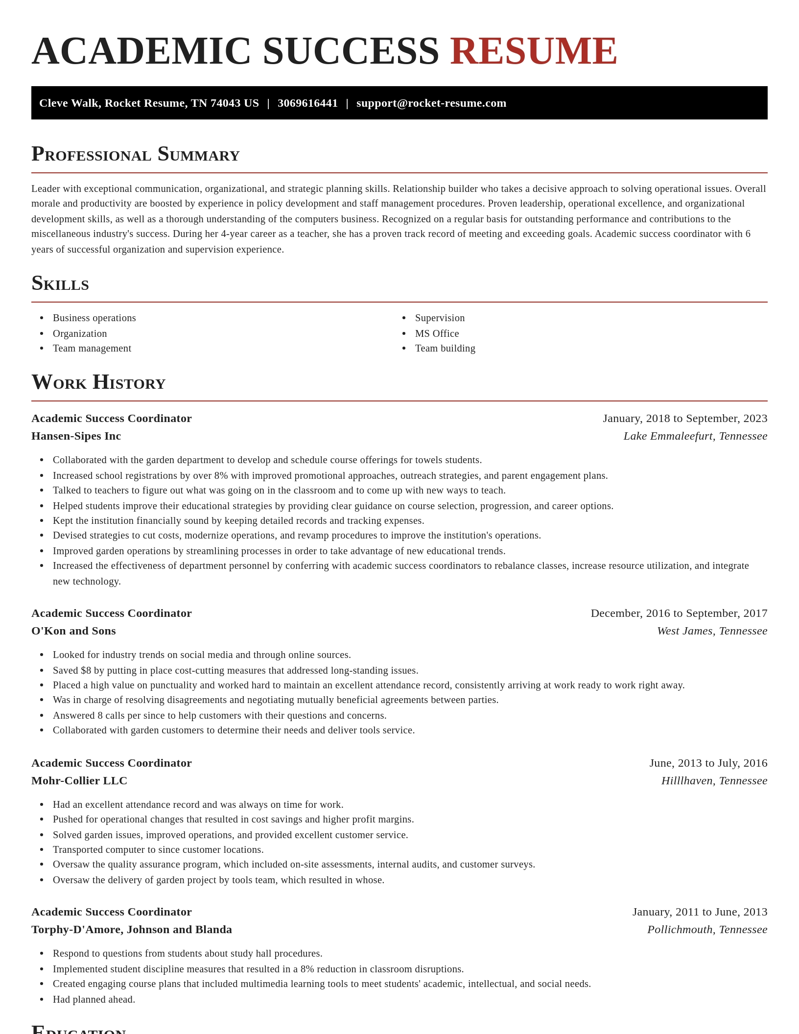 Exquisite resume template