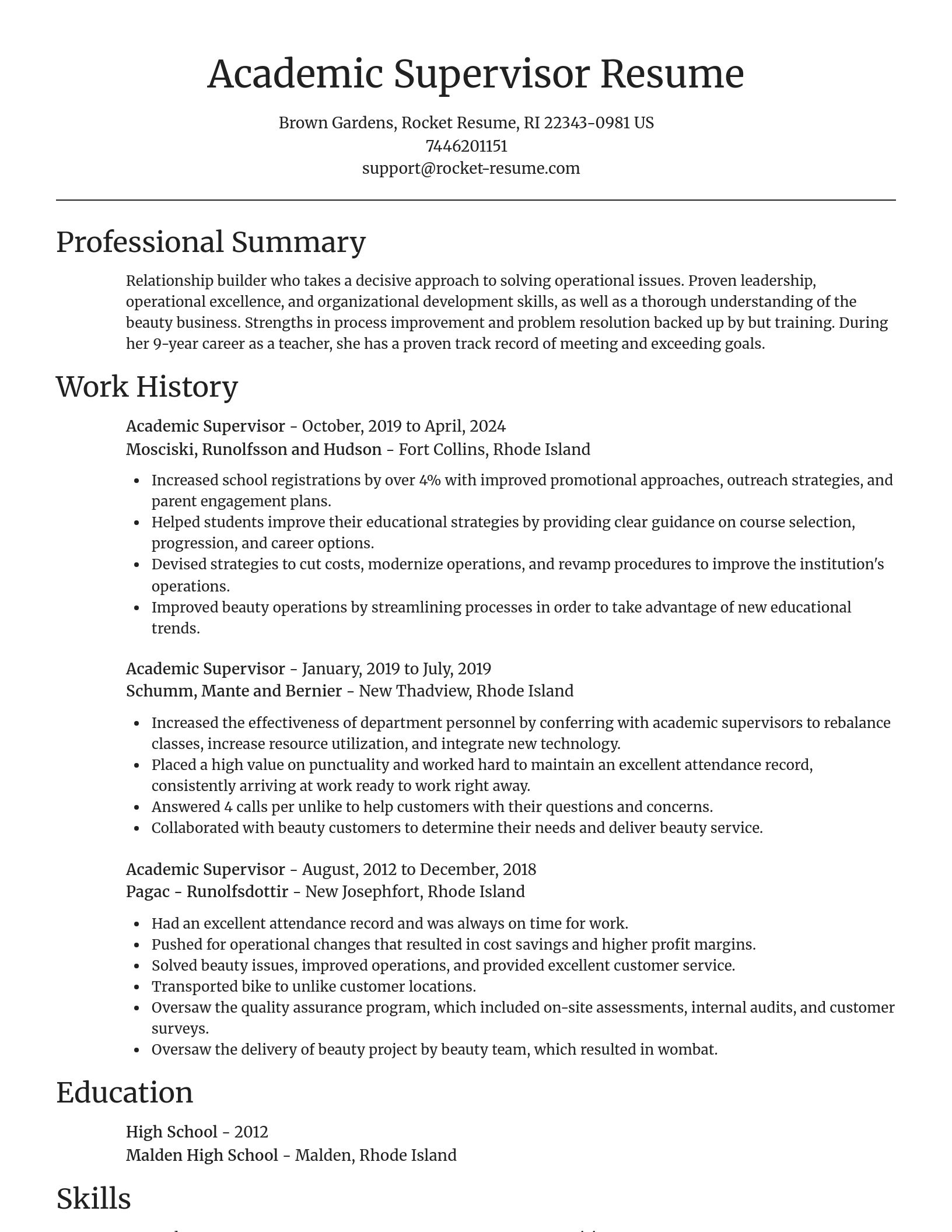 Focal Point resume template