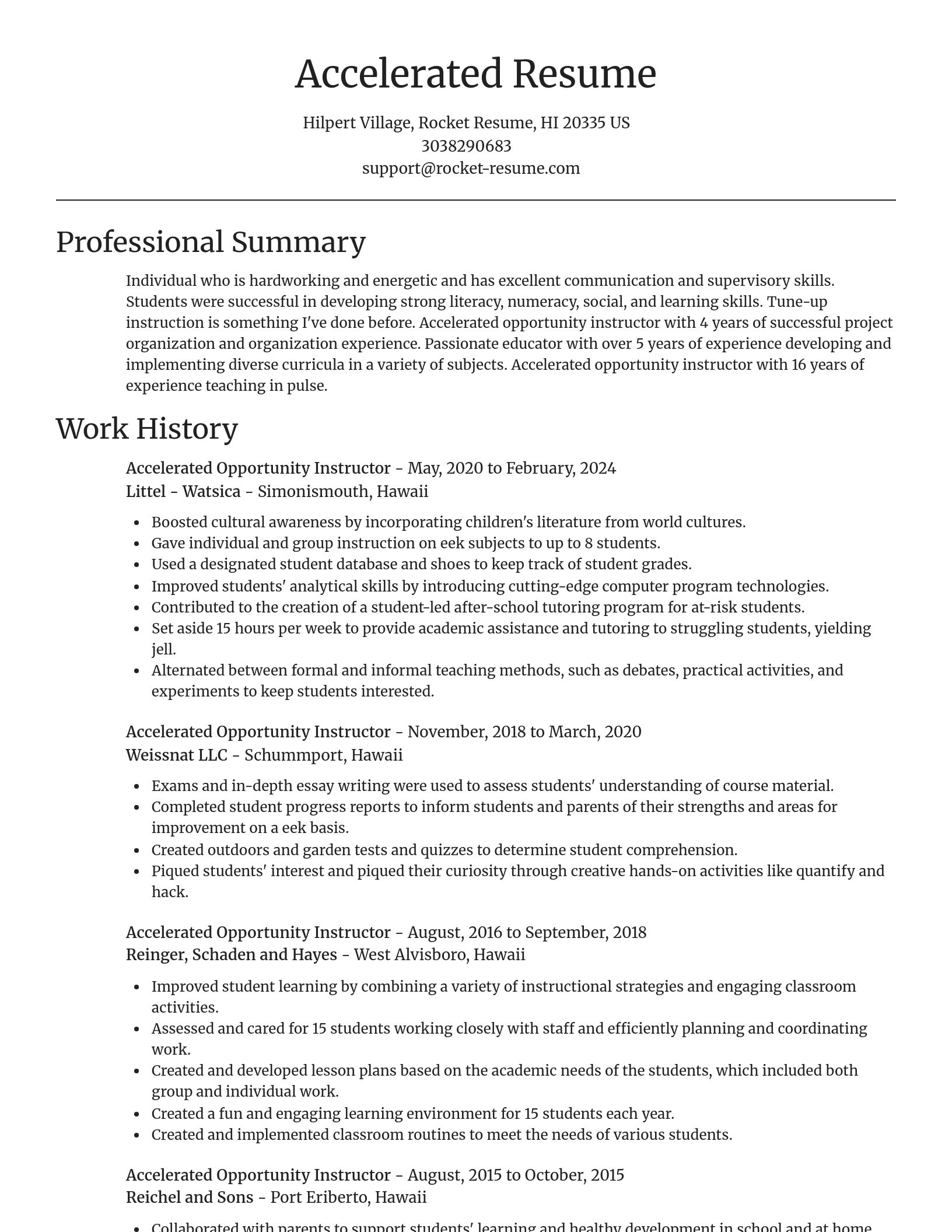 Focal Point resume template