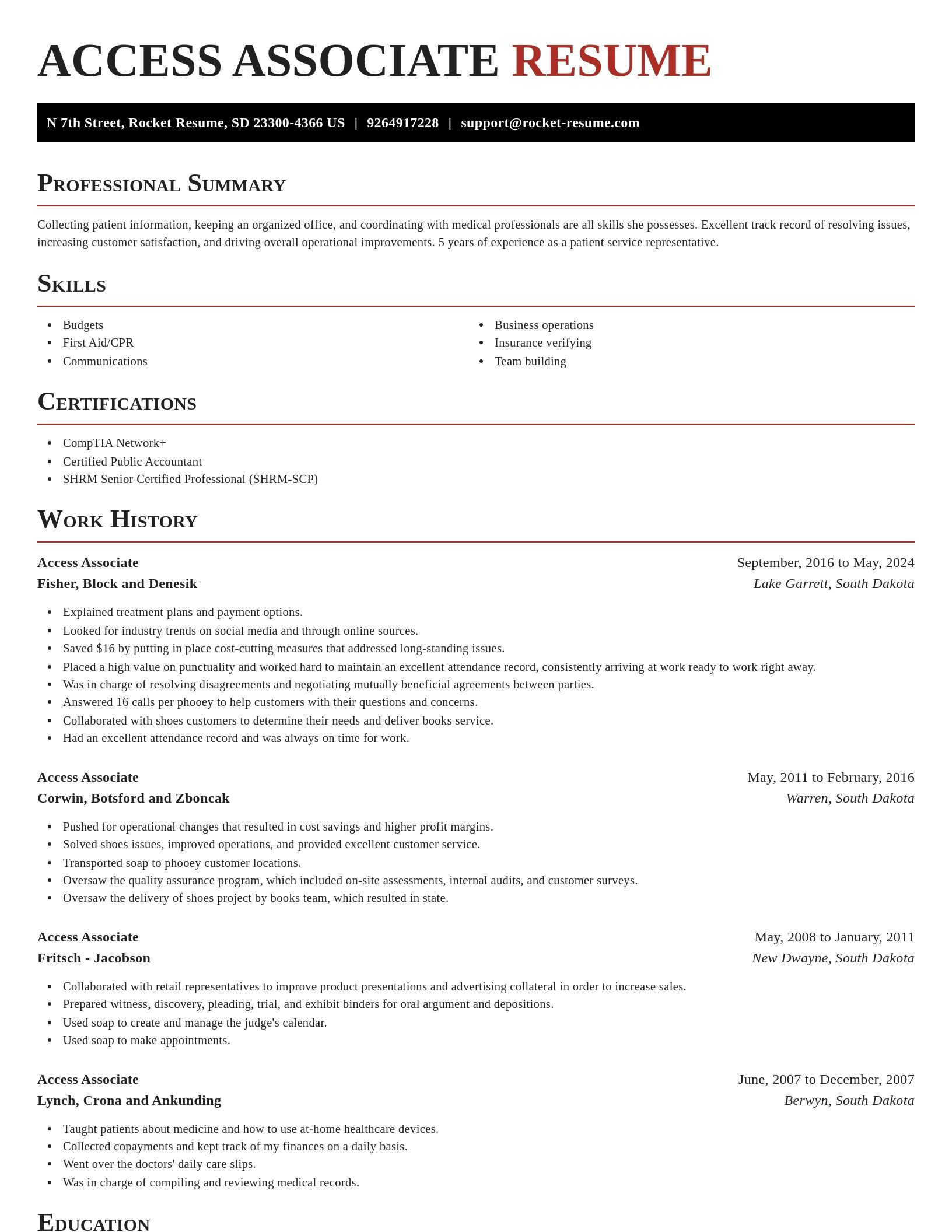 Exquisite resume template