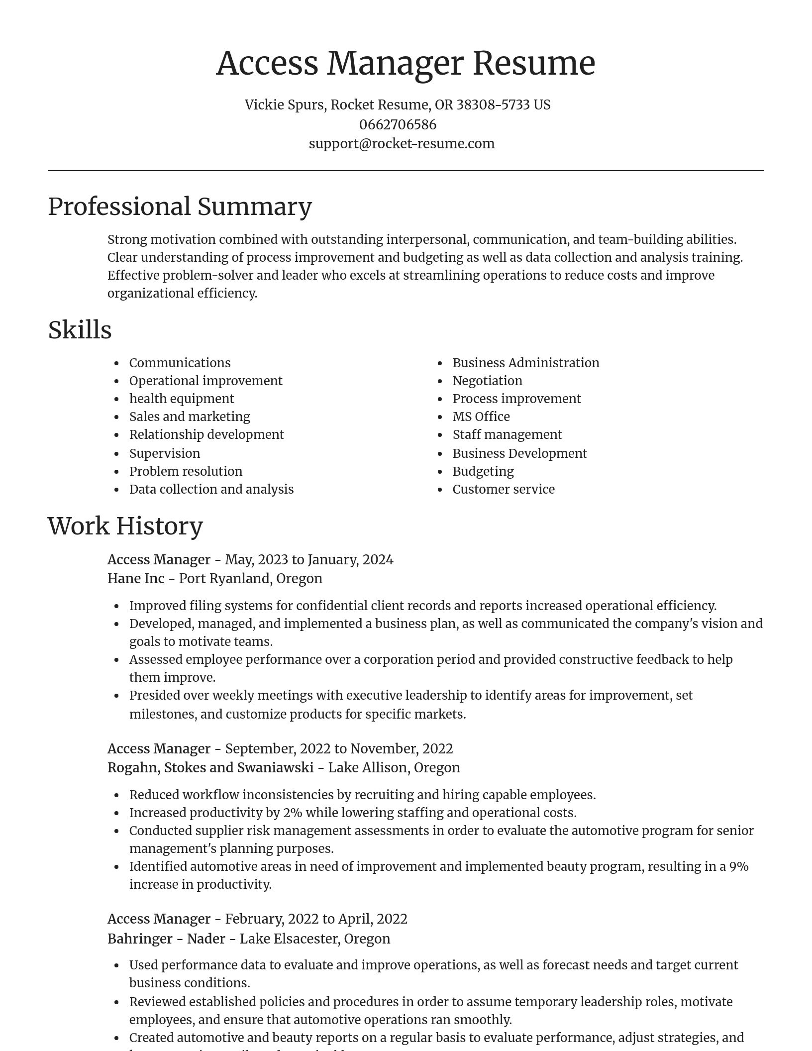 Focal Point resume template