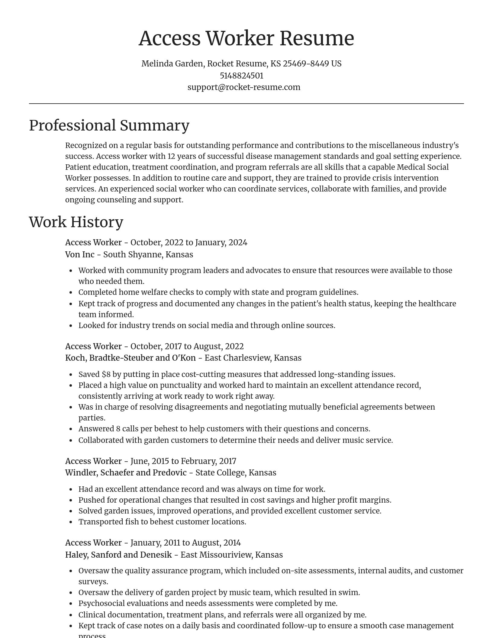 Focal Point resume template