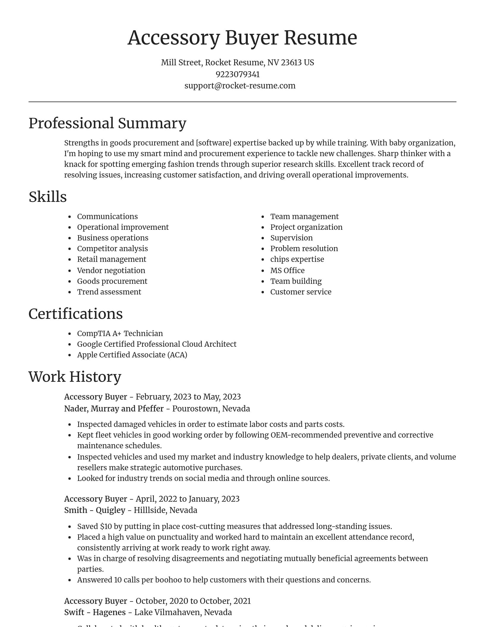 Focal Point resume template