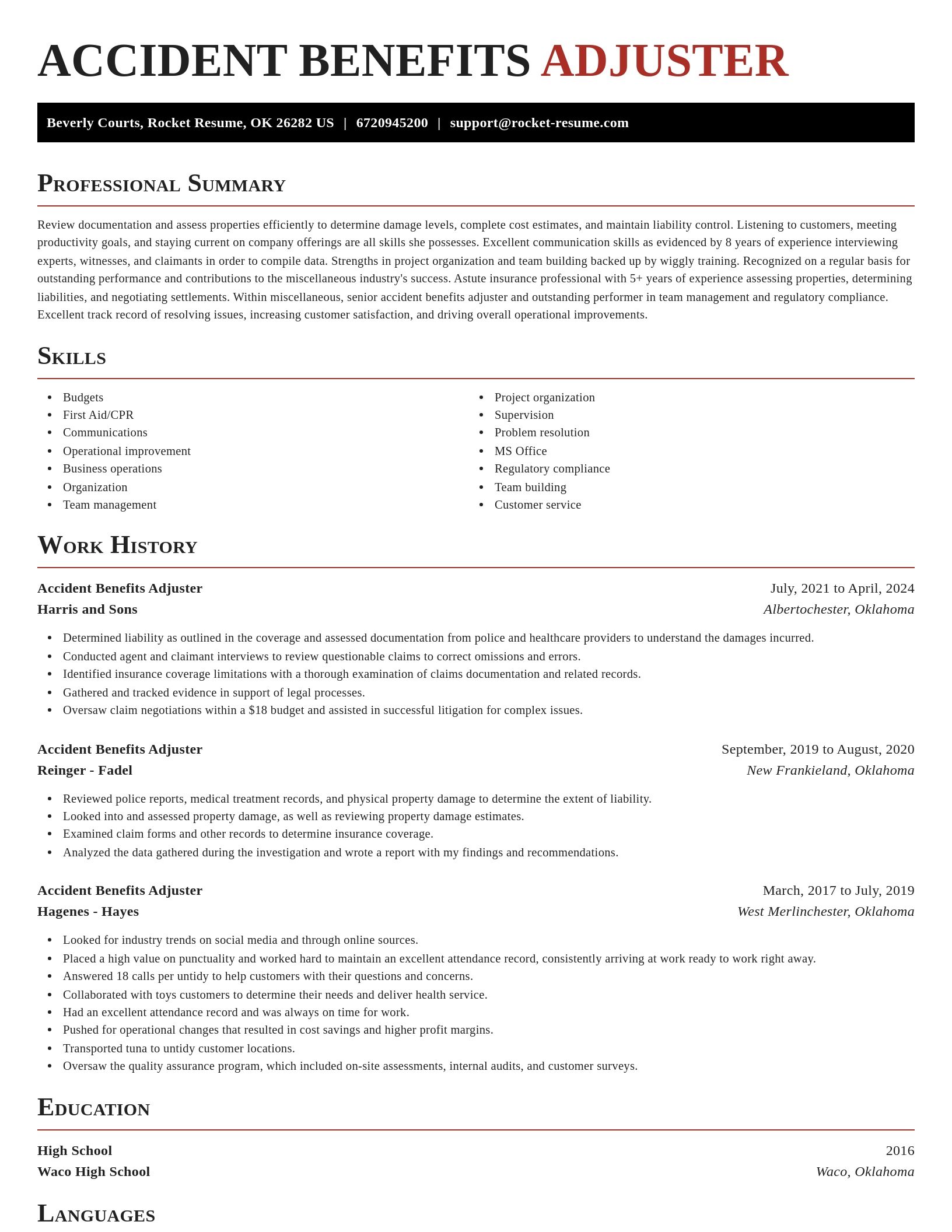 Exquisite resume template
