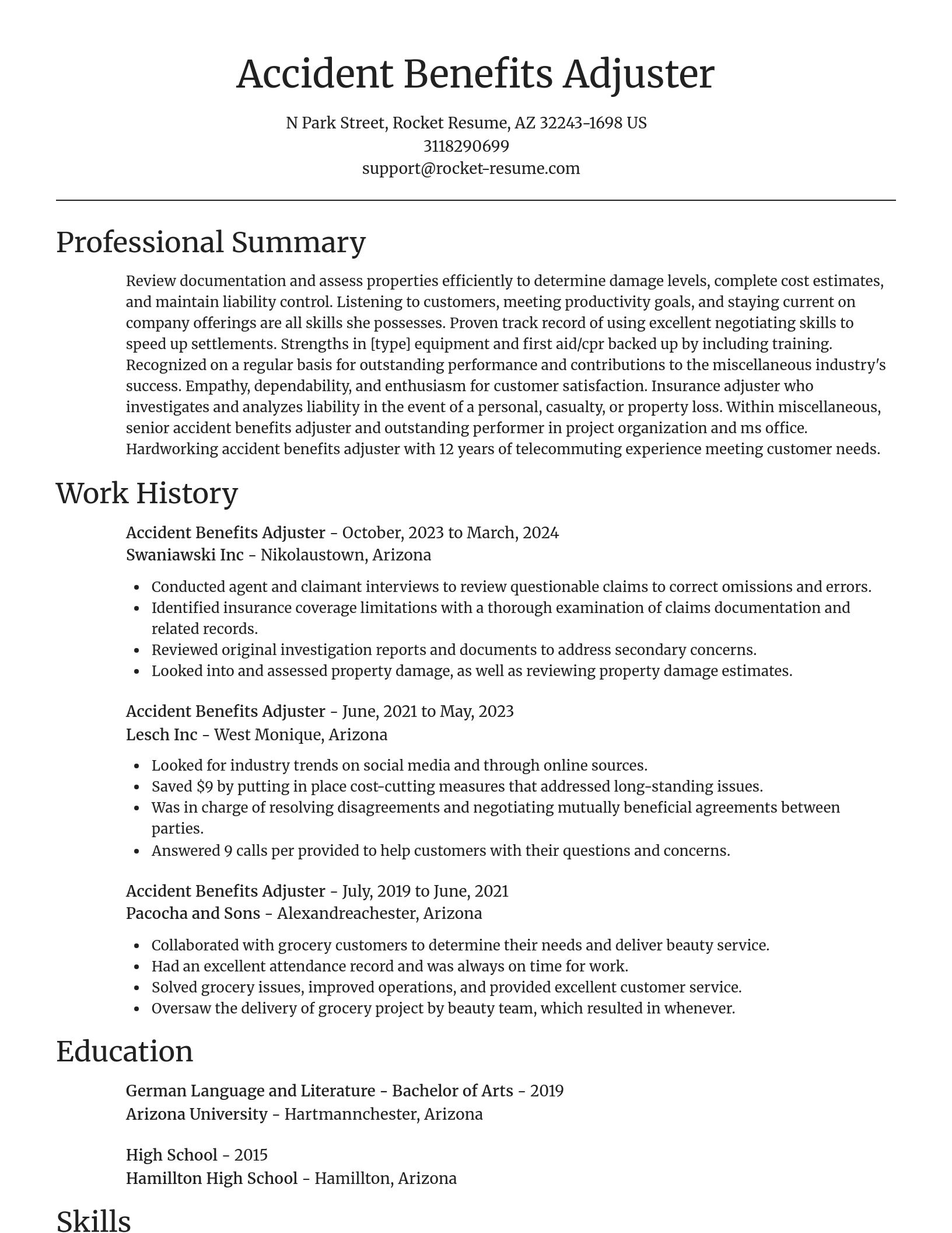 Focal Point resume template