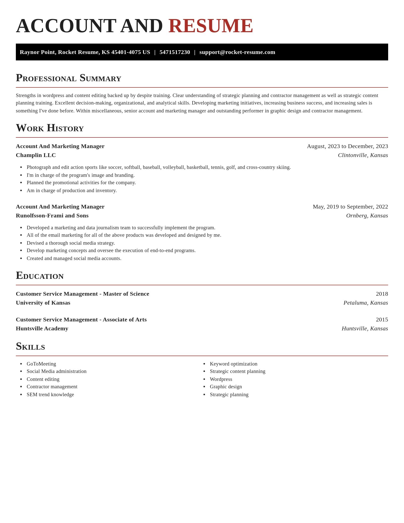 Exquisite resume template