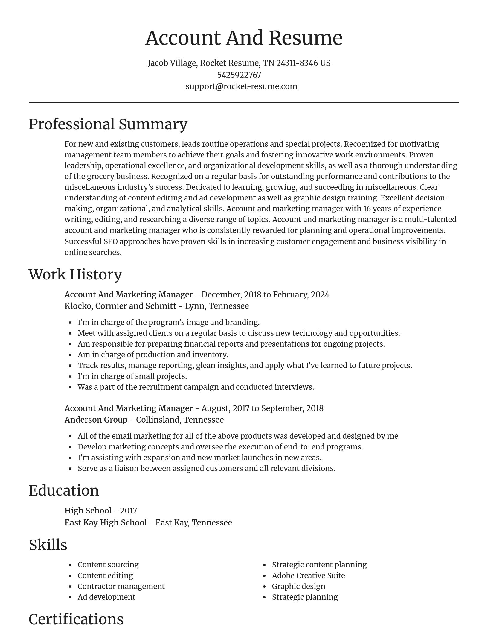 Focal Point resume template