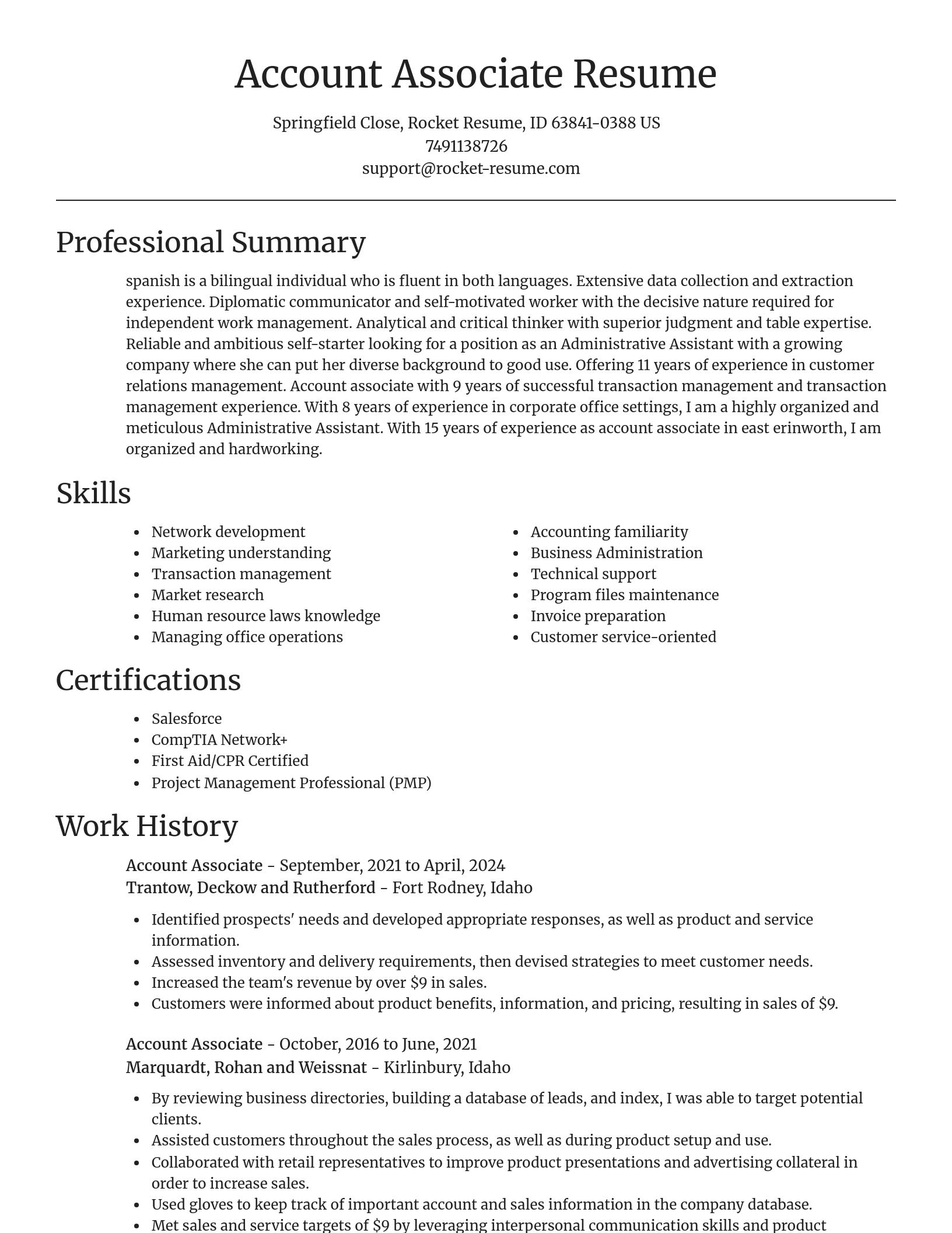 Focal Point resume template