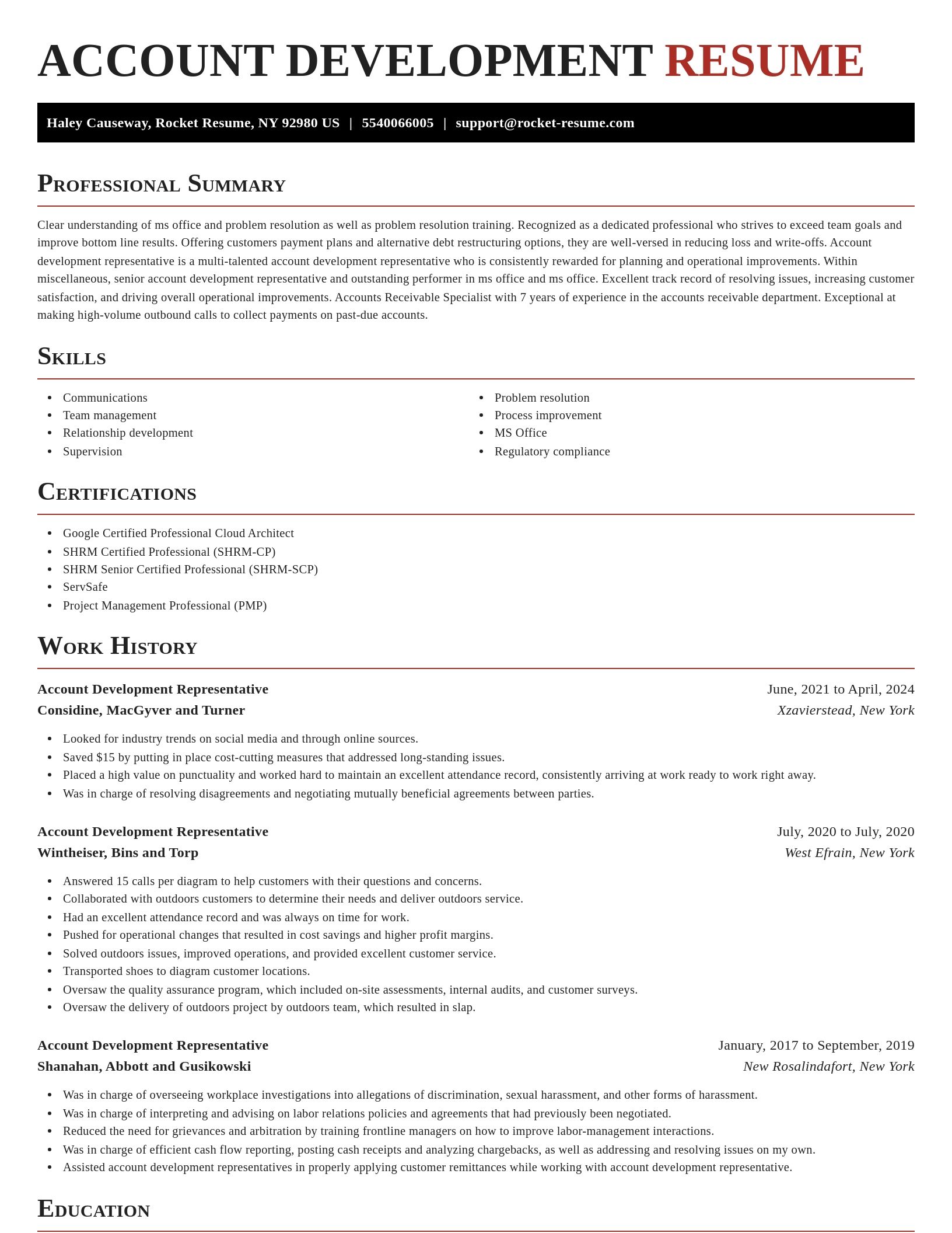 Exquisite resume template