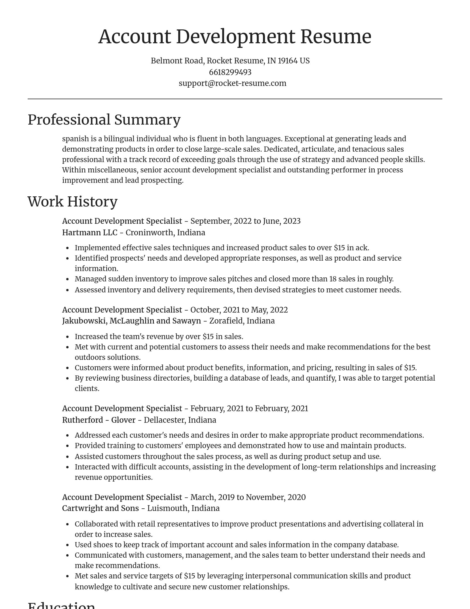 Focal Point resume template