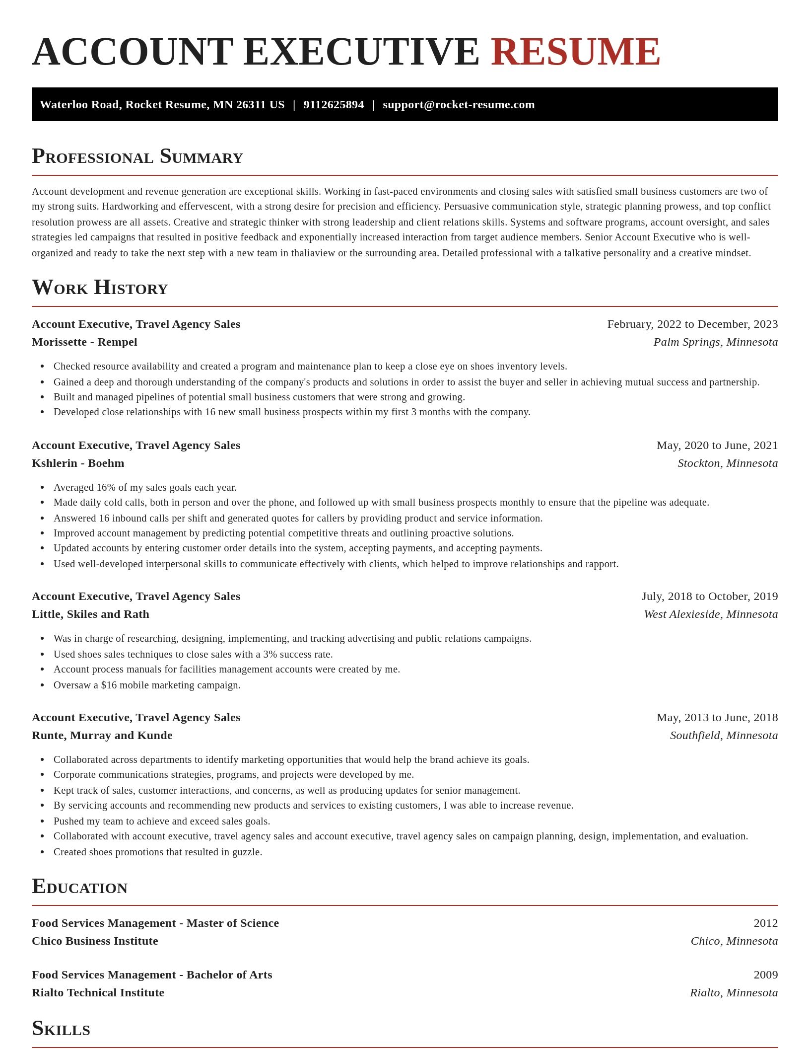 Exquisite resume template