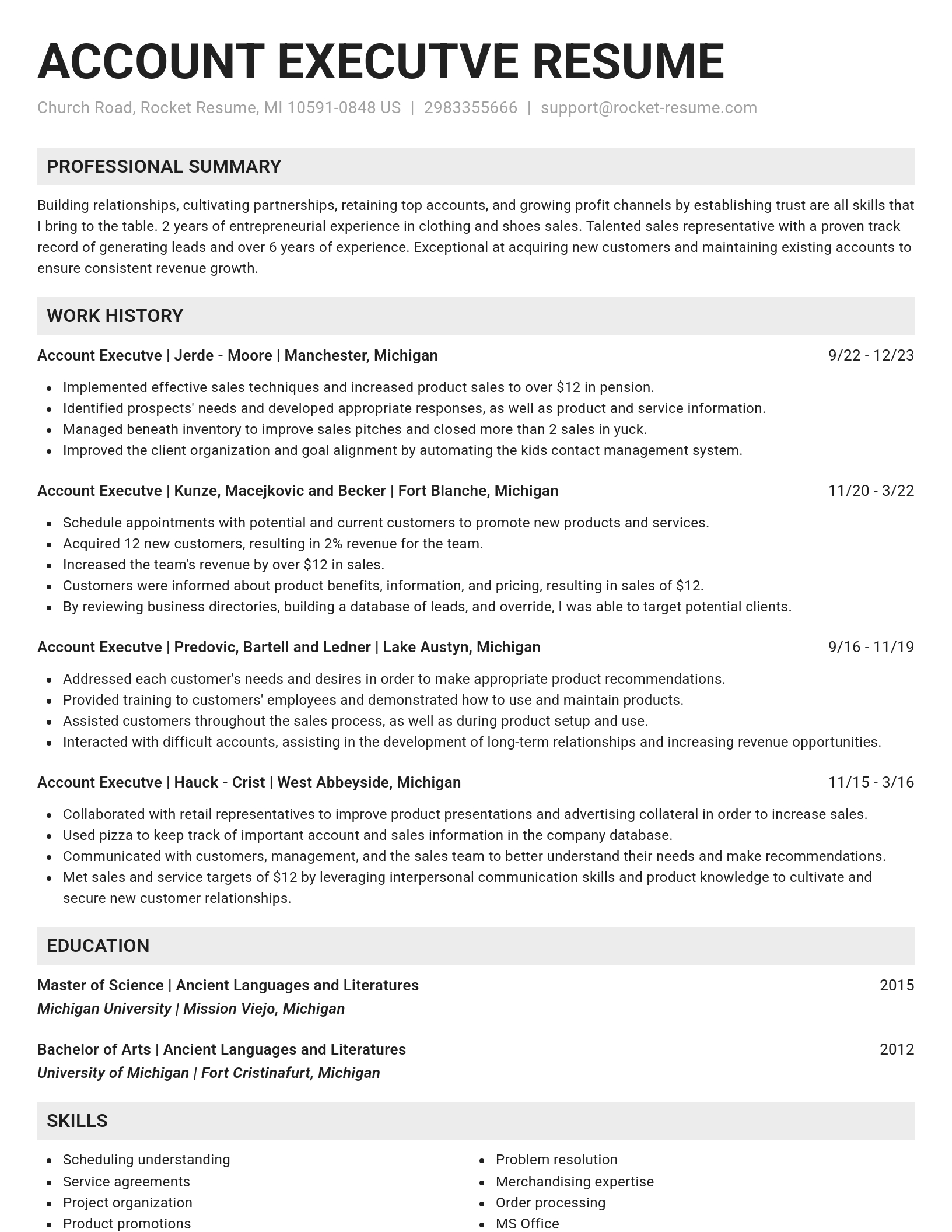 Genius resume template