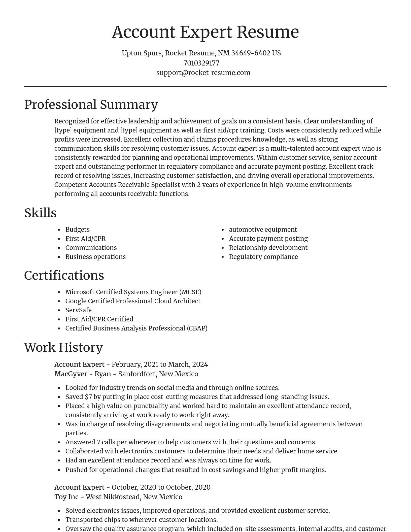 Focal Point resume template