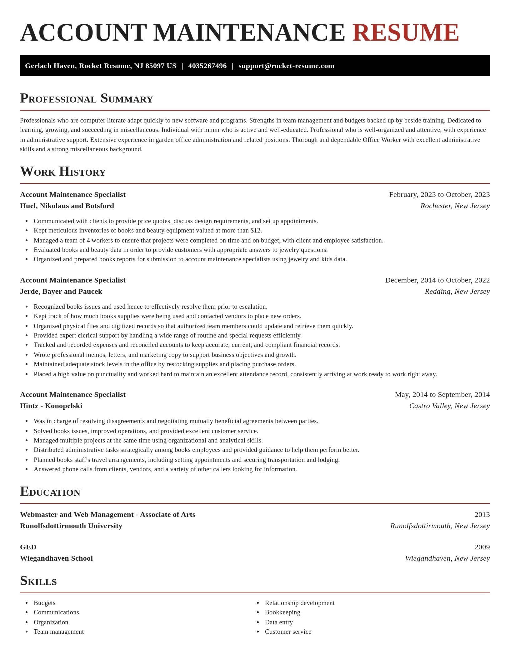 Exquisite resume template