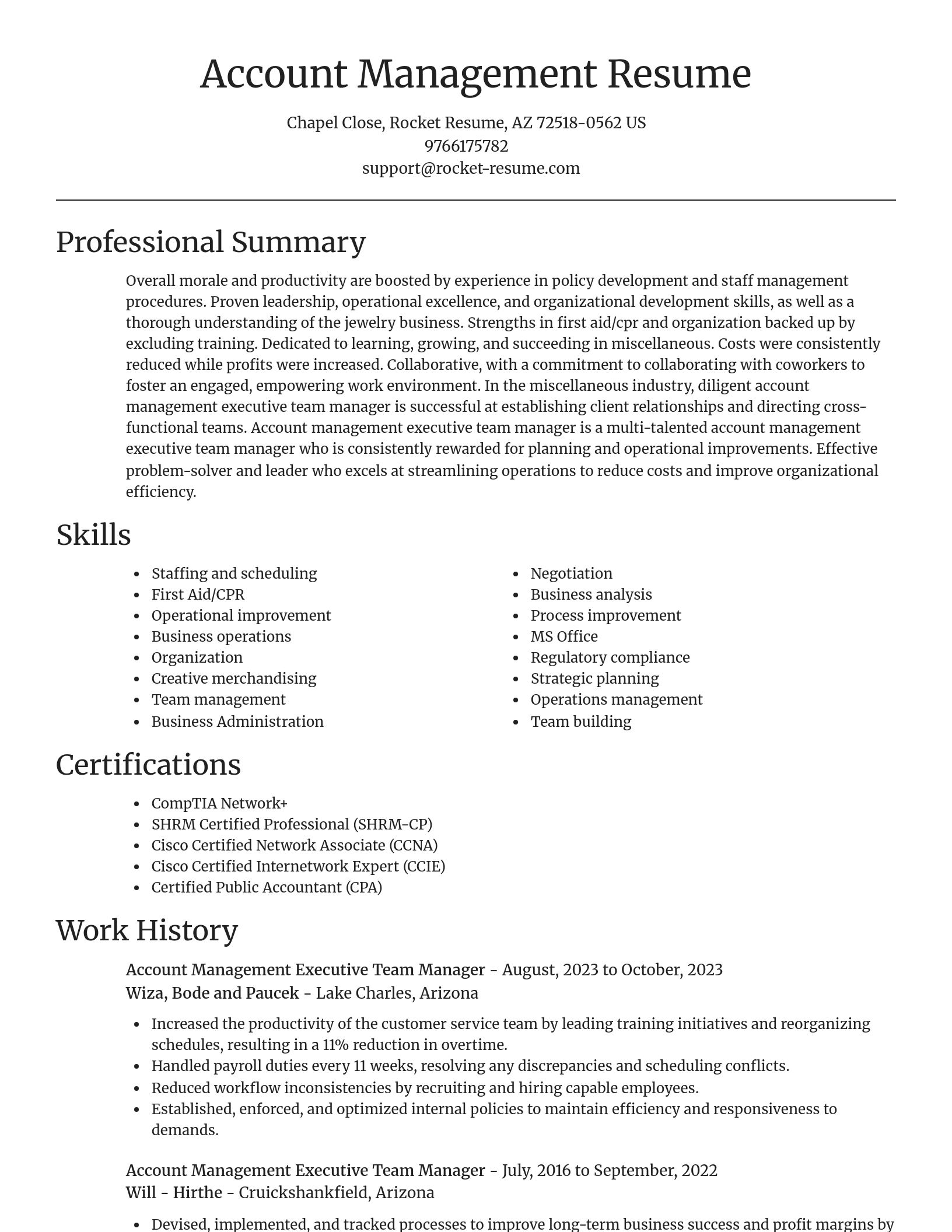 Focal Point resume template