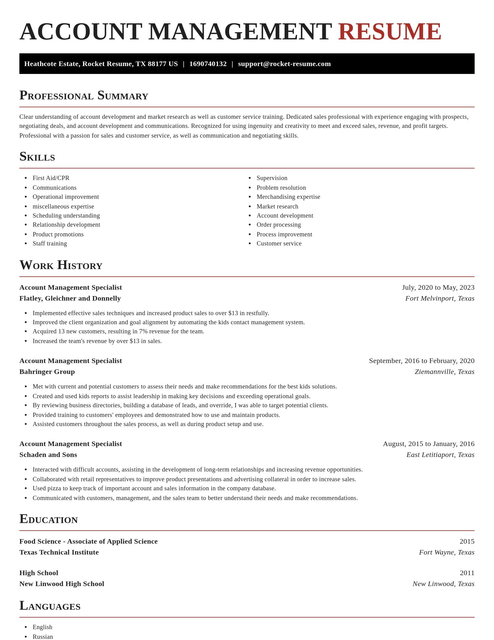 Exquisite resume template