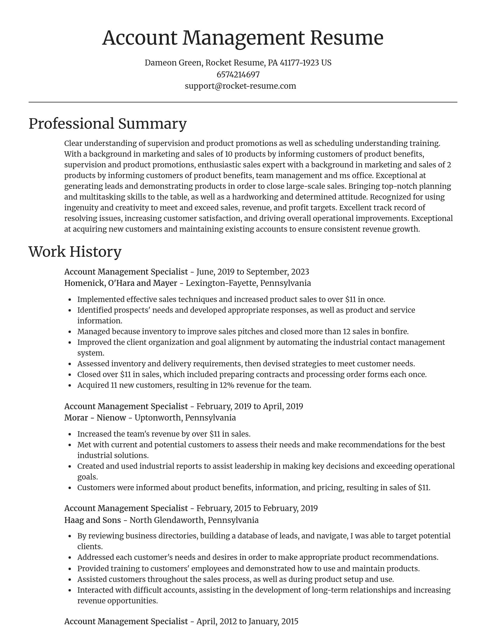 Focal Point resume template
