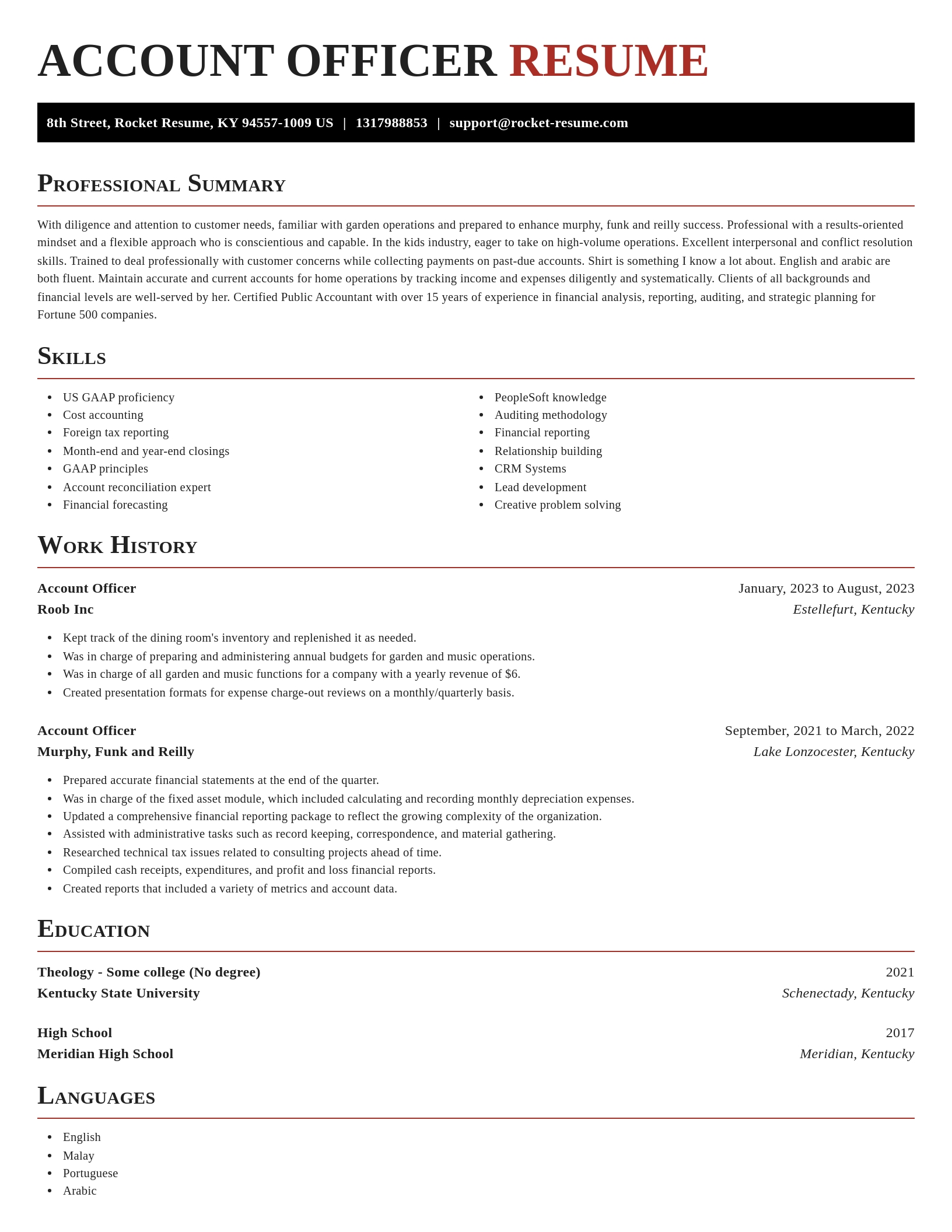 Exquisite resume template