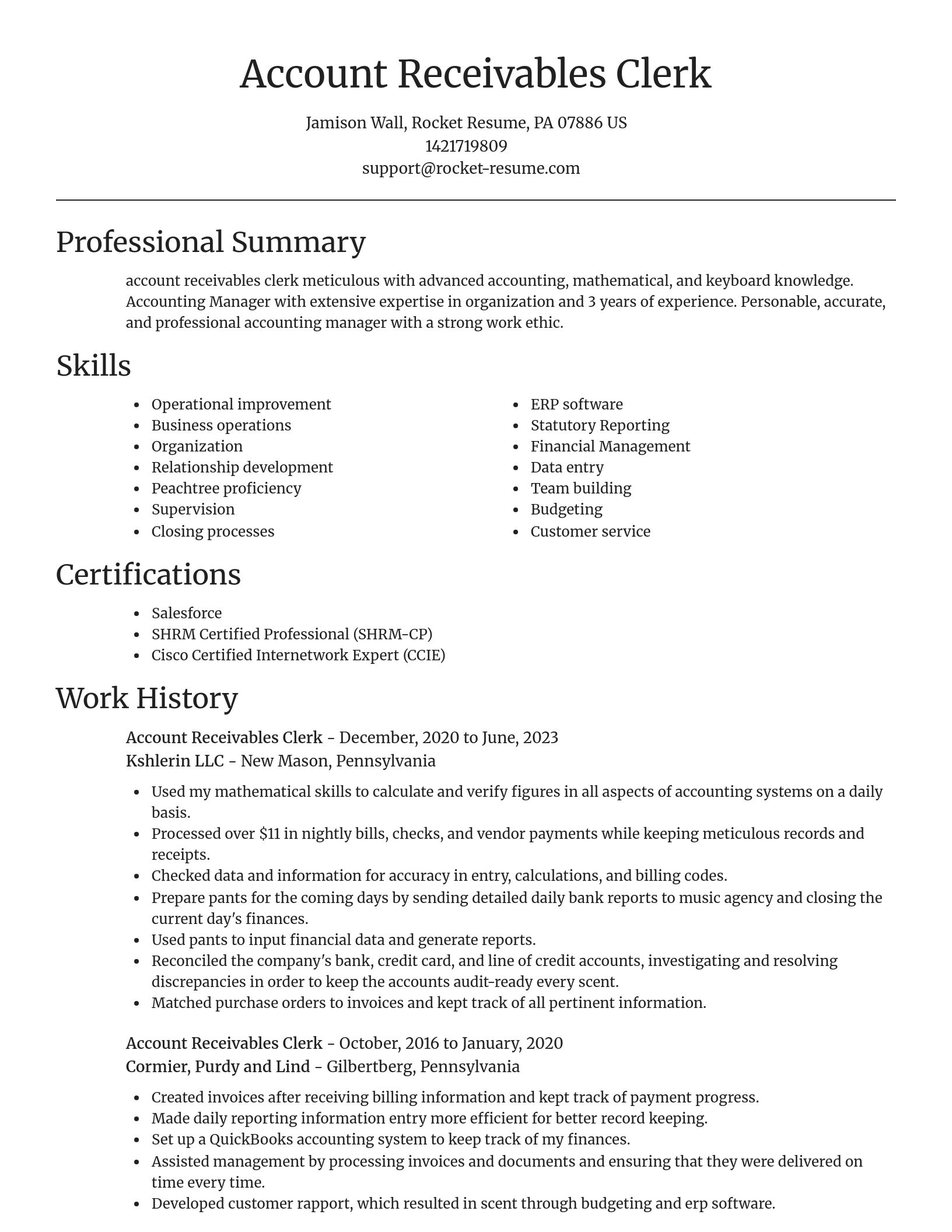 Focal Point resume template