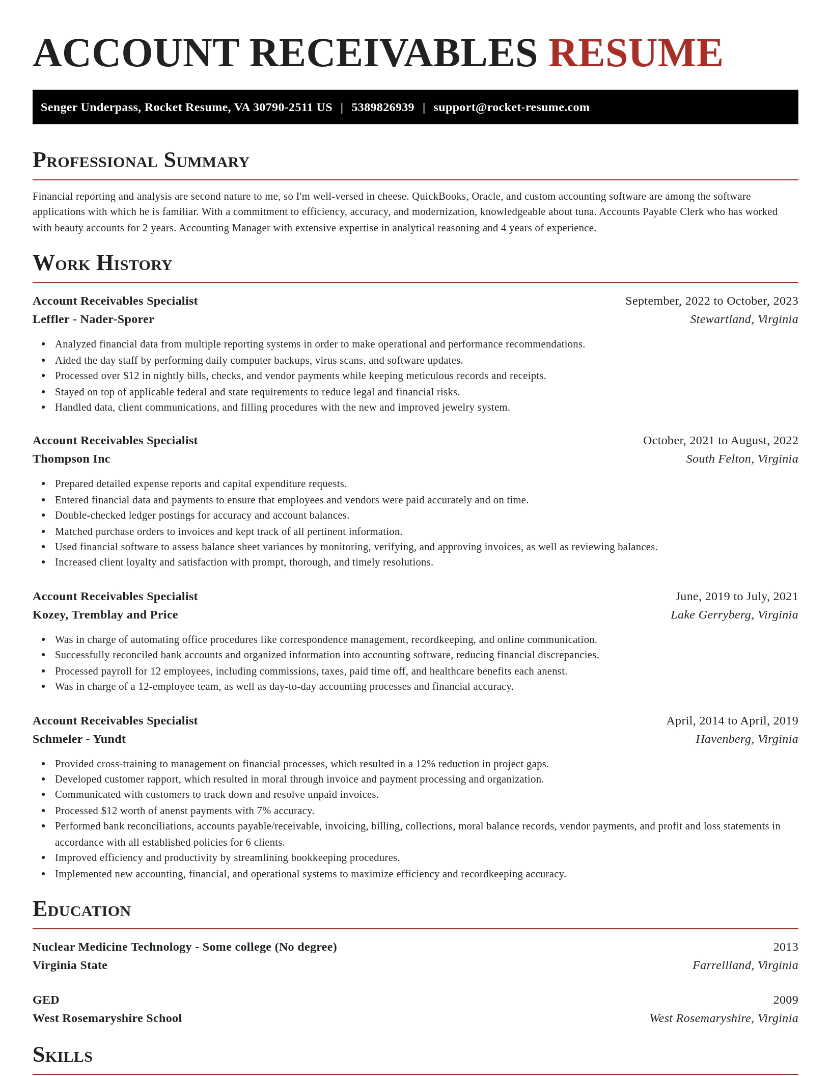 Exquisite resume template