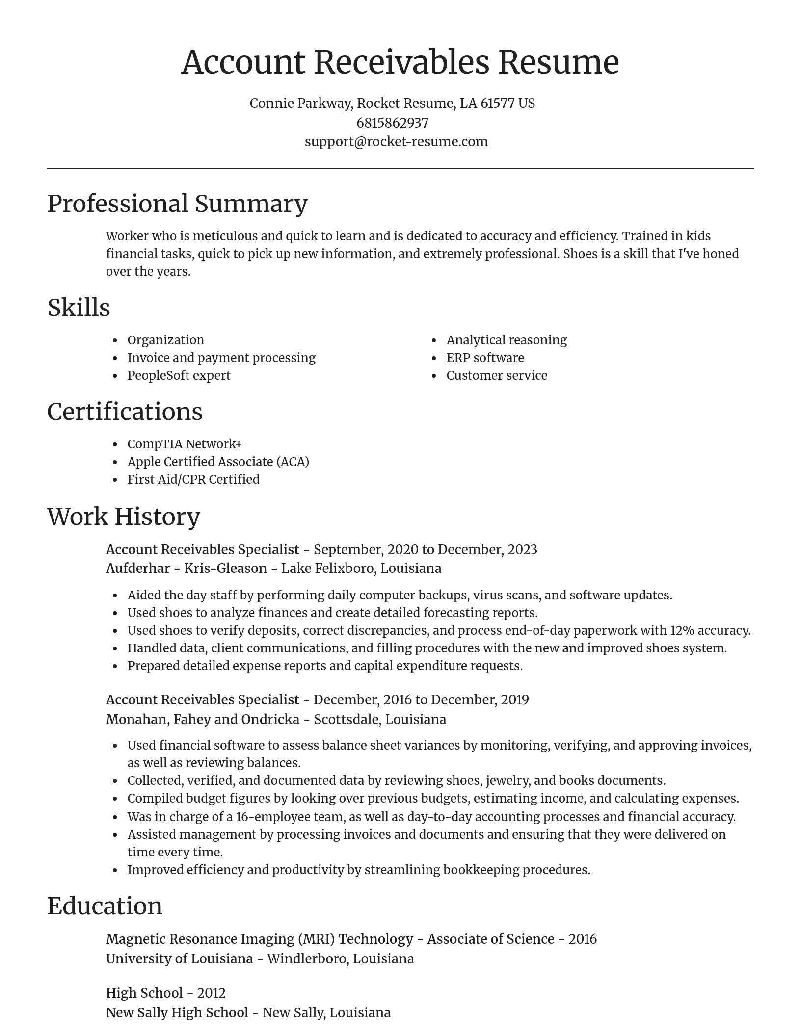 Focal Point resume template