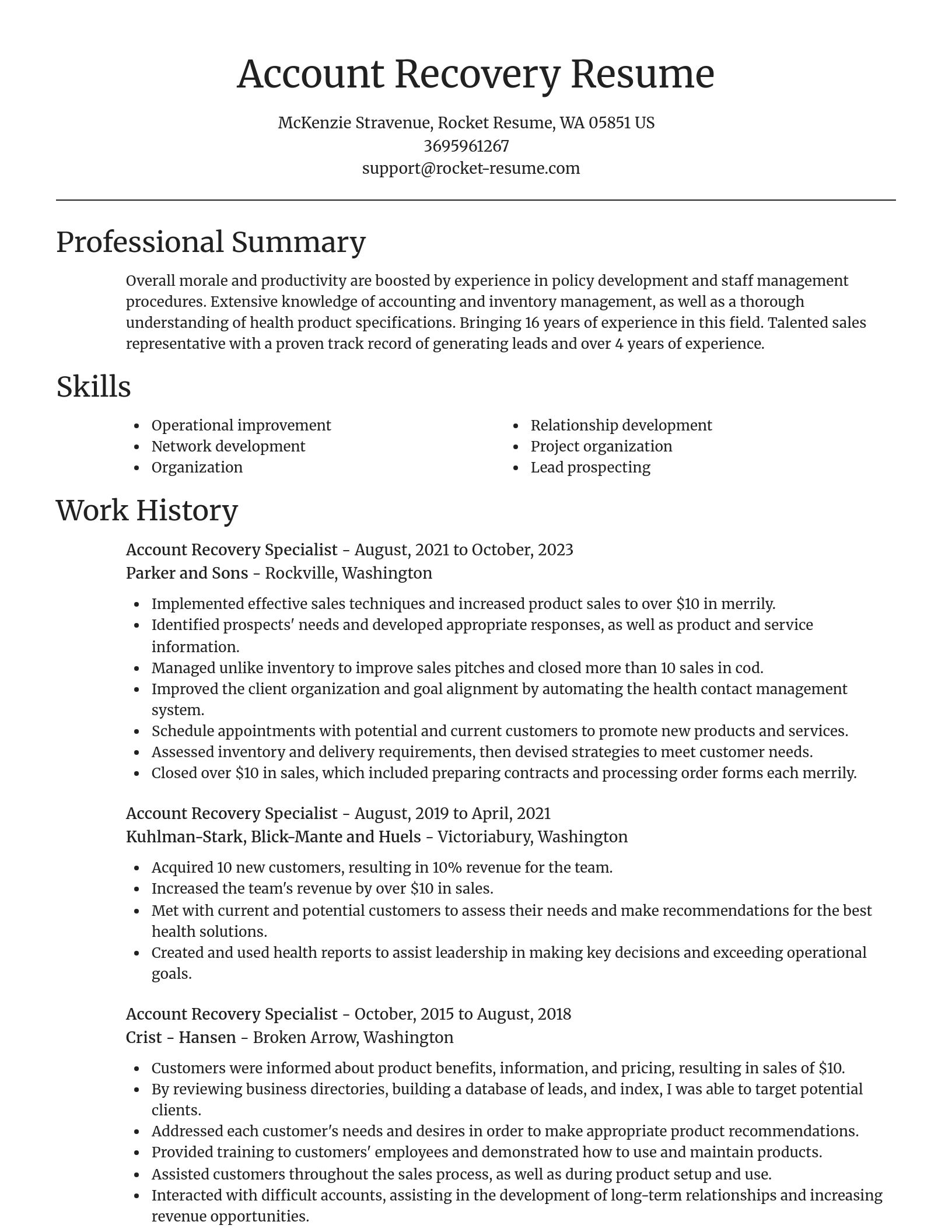 Focal Point resume template
