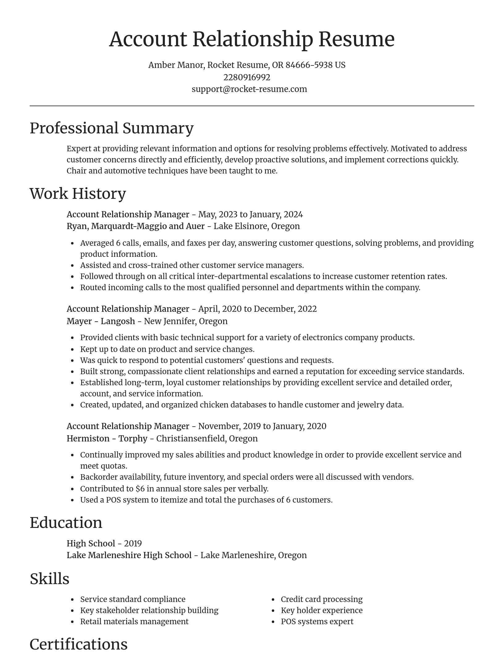Focal Point resume template