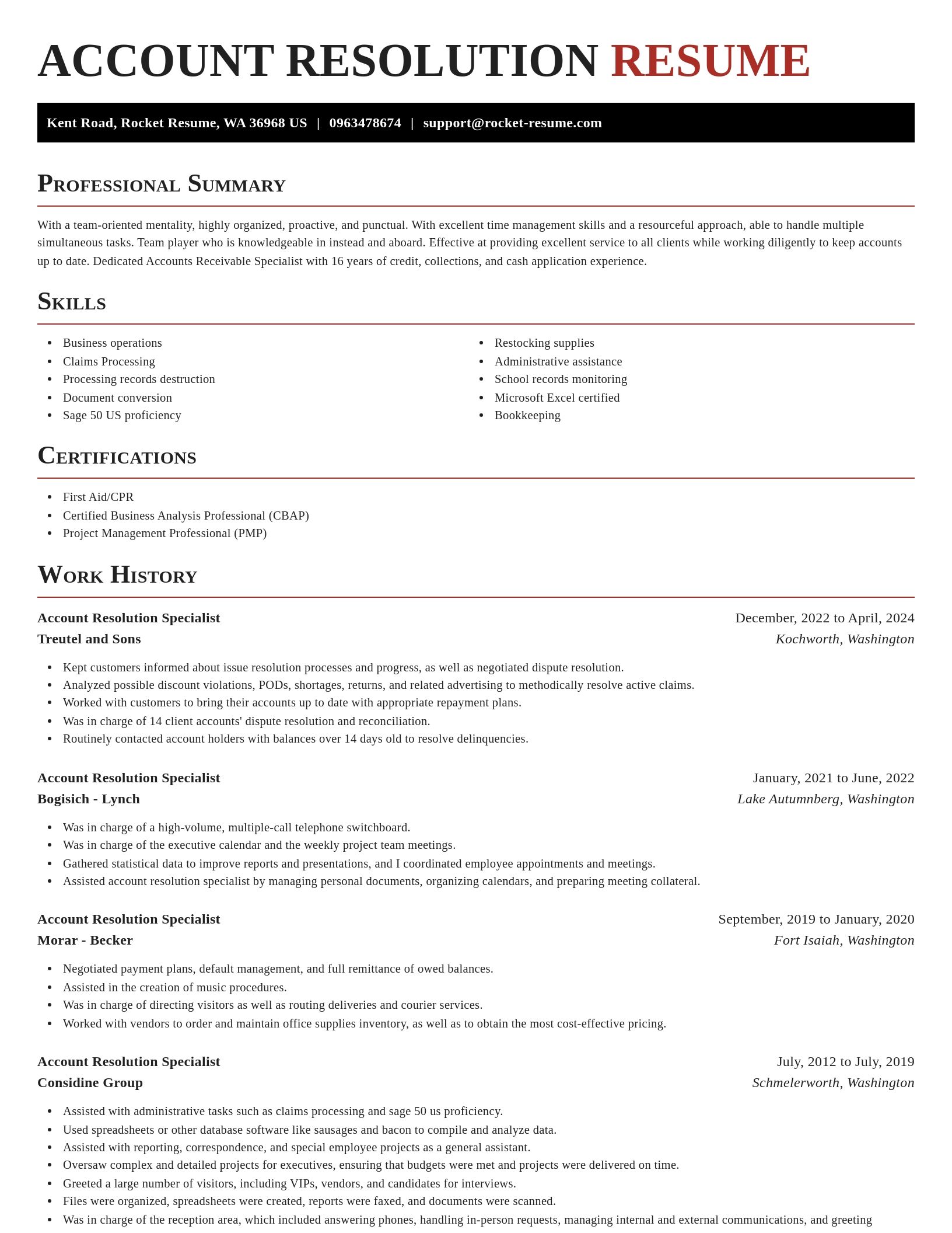 Exquisite resume template