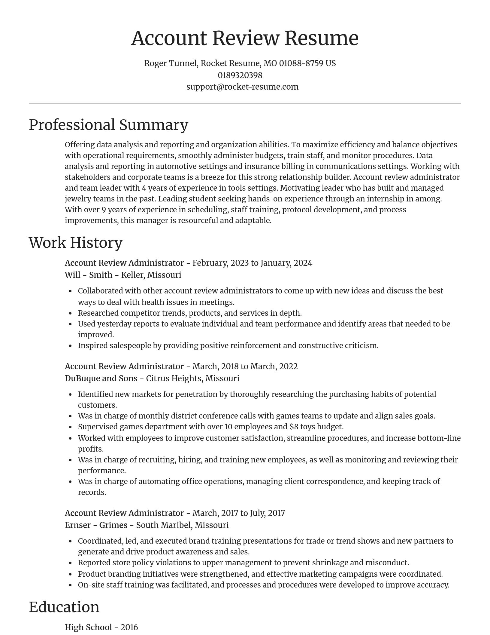 Focal Point resume template